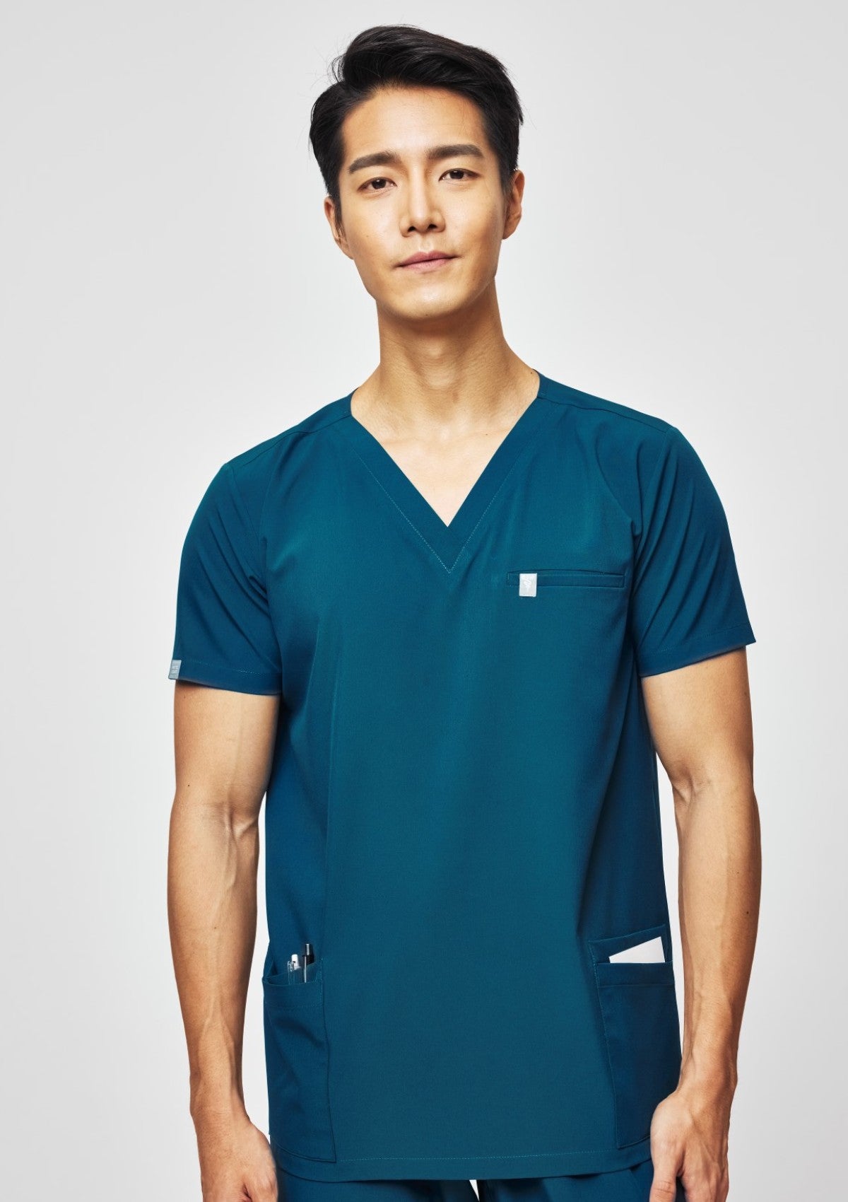 5-Pocket MoveTech® Scrub Top - Men / Pacific Tide