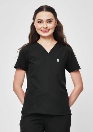 5-Pocket MoveTech® Scrub Top - Women / So Black