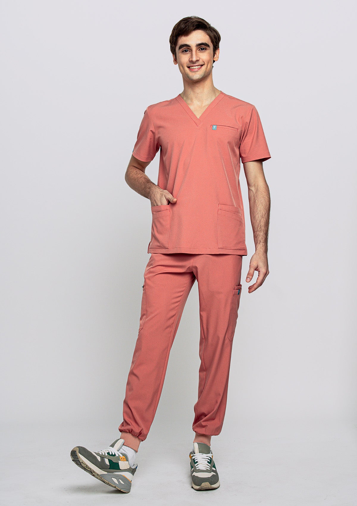 5-Pocket MoveTech® Scrub Top - Men / Saffron