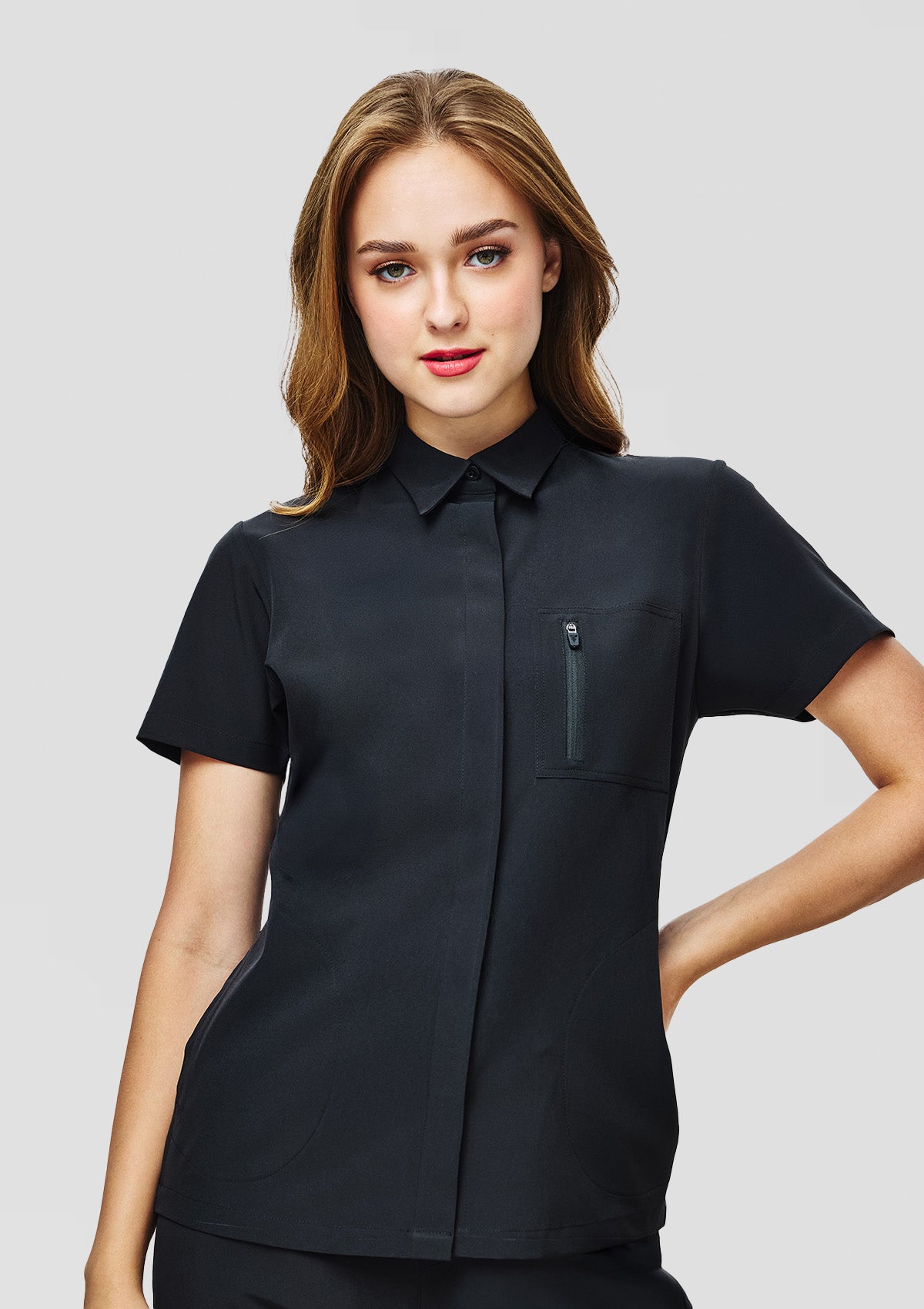 Polo MoveTech® Scrub Top Core+ - Women / So Black