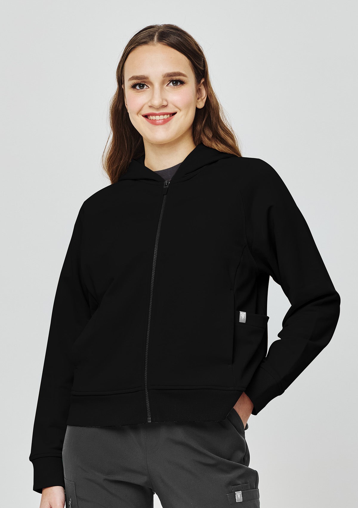 Utility Full Zip Hoodie - Women / Obsidian