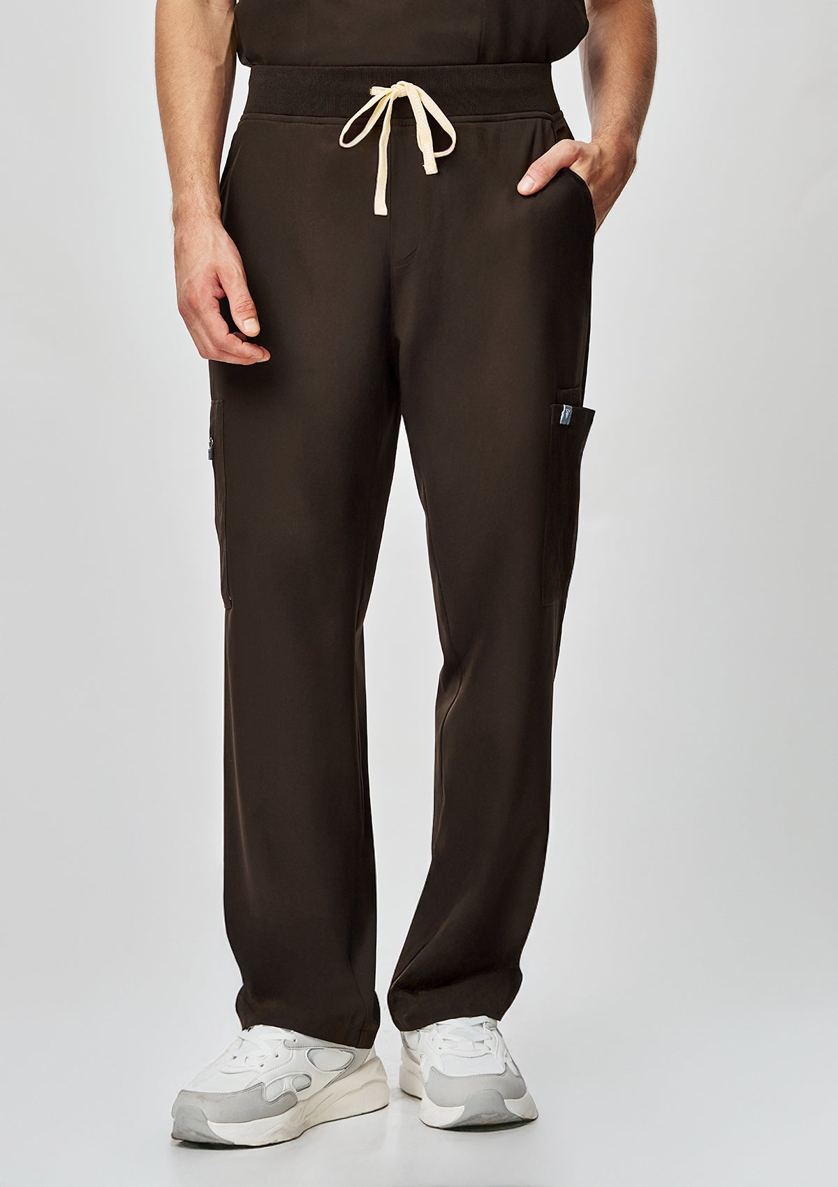 Ribbed Straight Cut MoveTech® Scrub Pants Core+ - Men / Espresso
