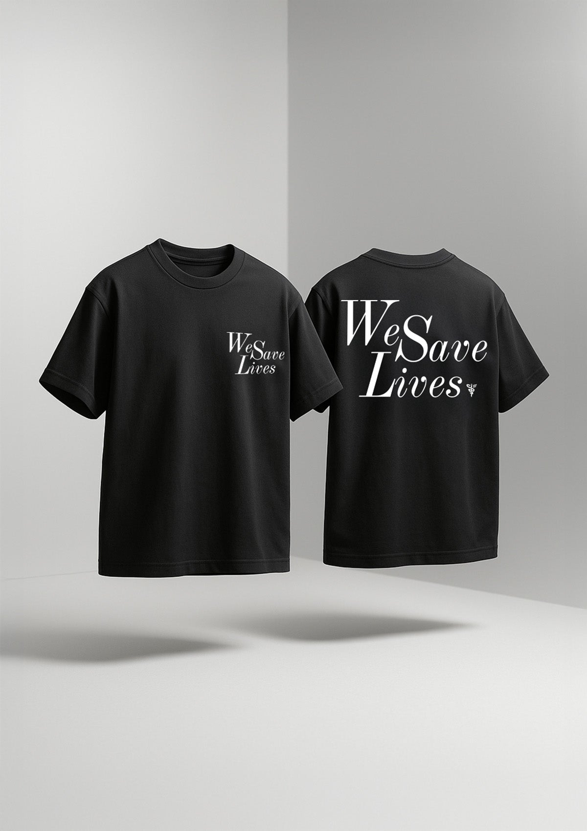 We Save Lives T-Shirt Men / Black