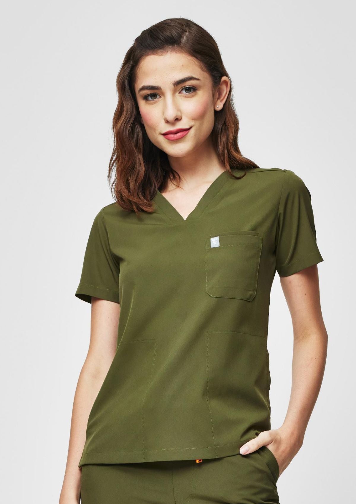 4-Pocket MoveTech® Scrub Top - Women / Forest Green