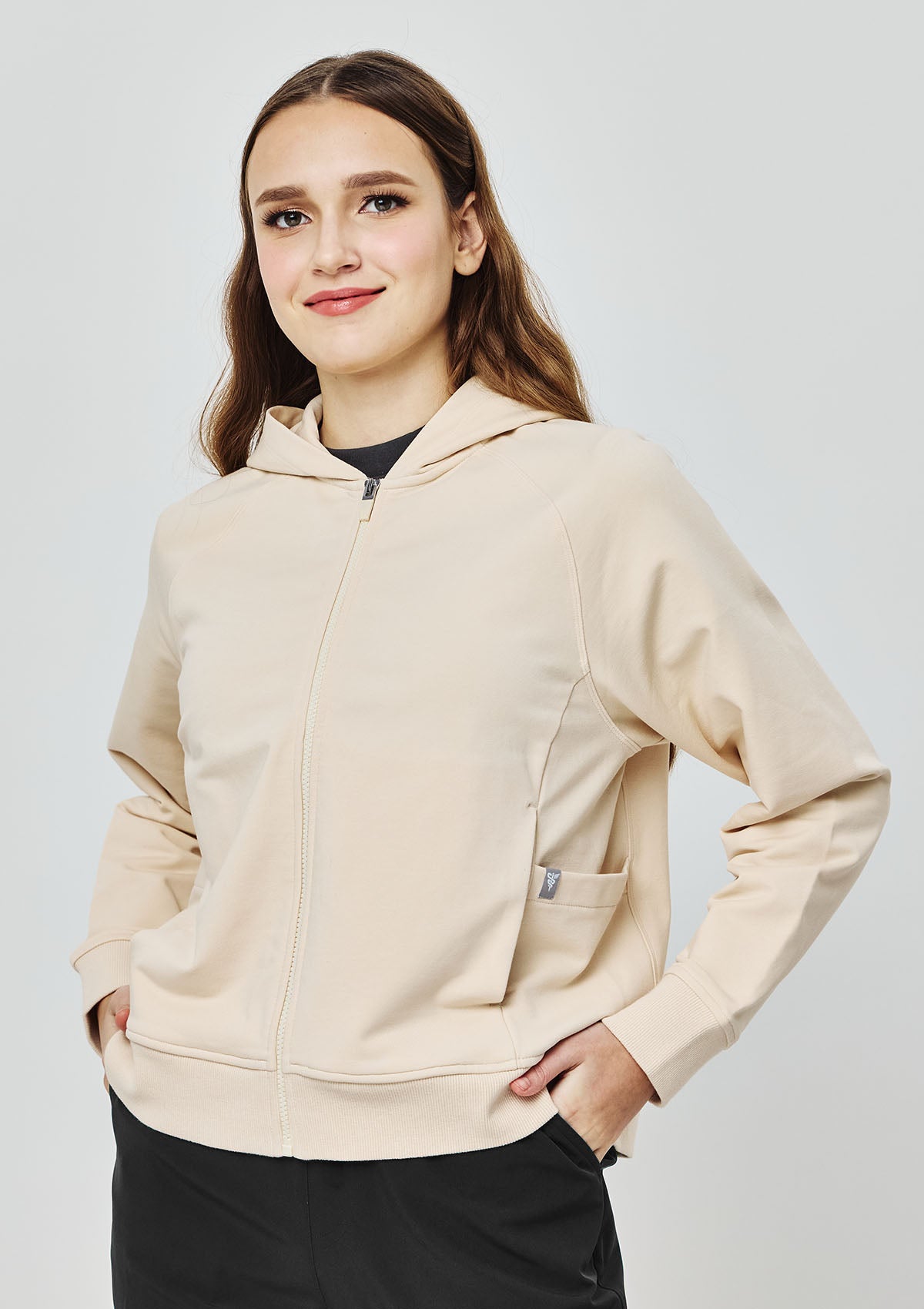 Utility Full Zip Hoodie - Women / Sandstone