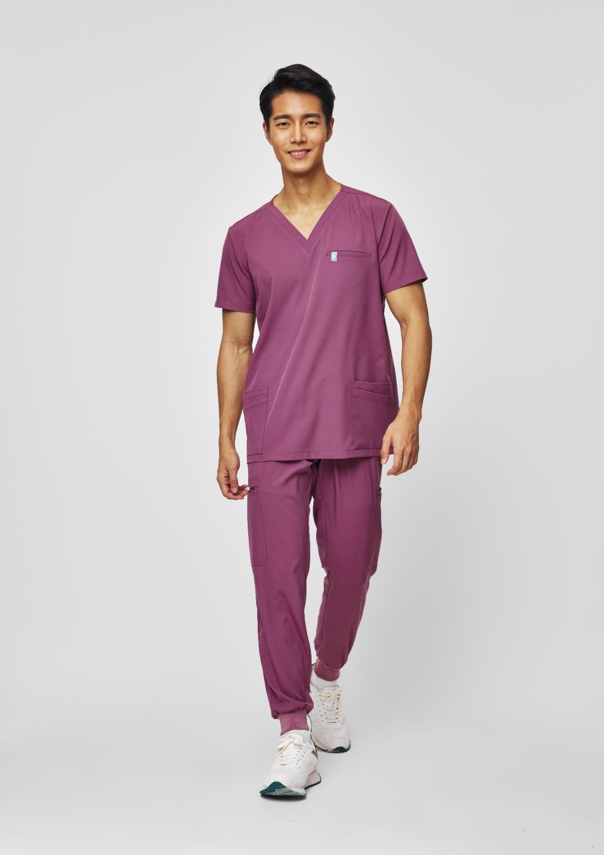 5-Pocket MoveTech® Scrub Top - Men / Mauve