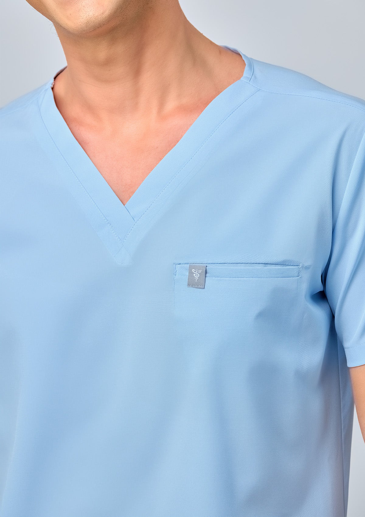 5-Pocket MoveTech® Scrub Top - Men / Blue Sky