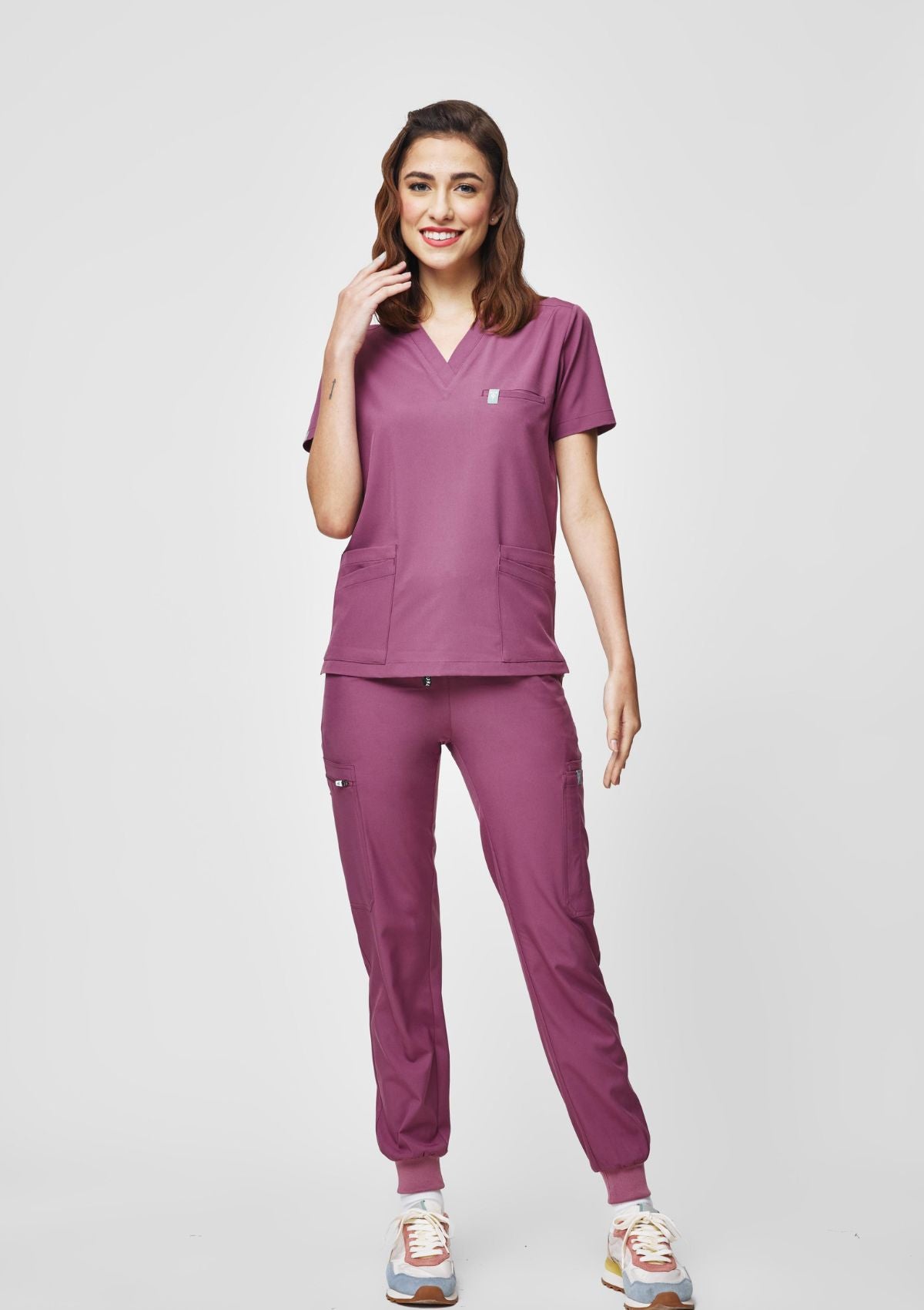 5-Pocket MoveTech® Scrub Top - Women / Mauve