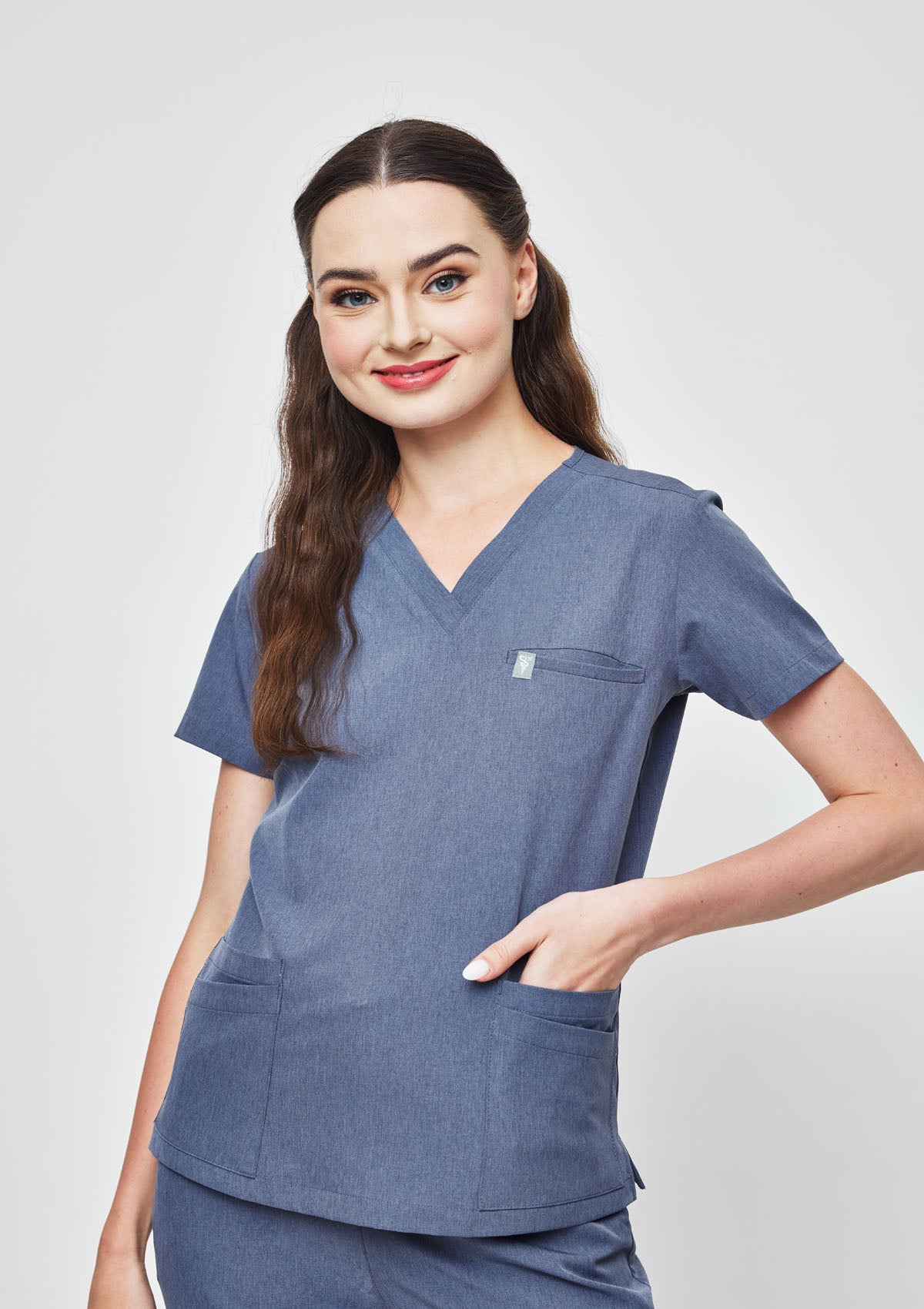 5-Pocket MoveTech® Matrix Scrub Top - Women / Slate