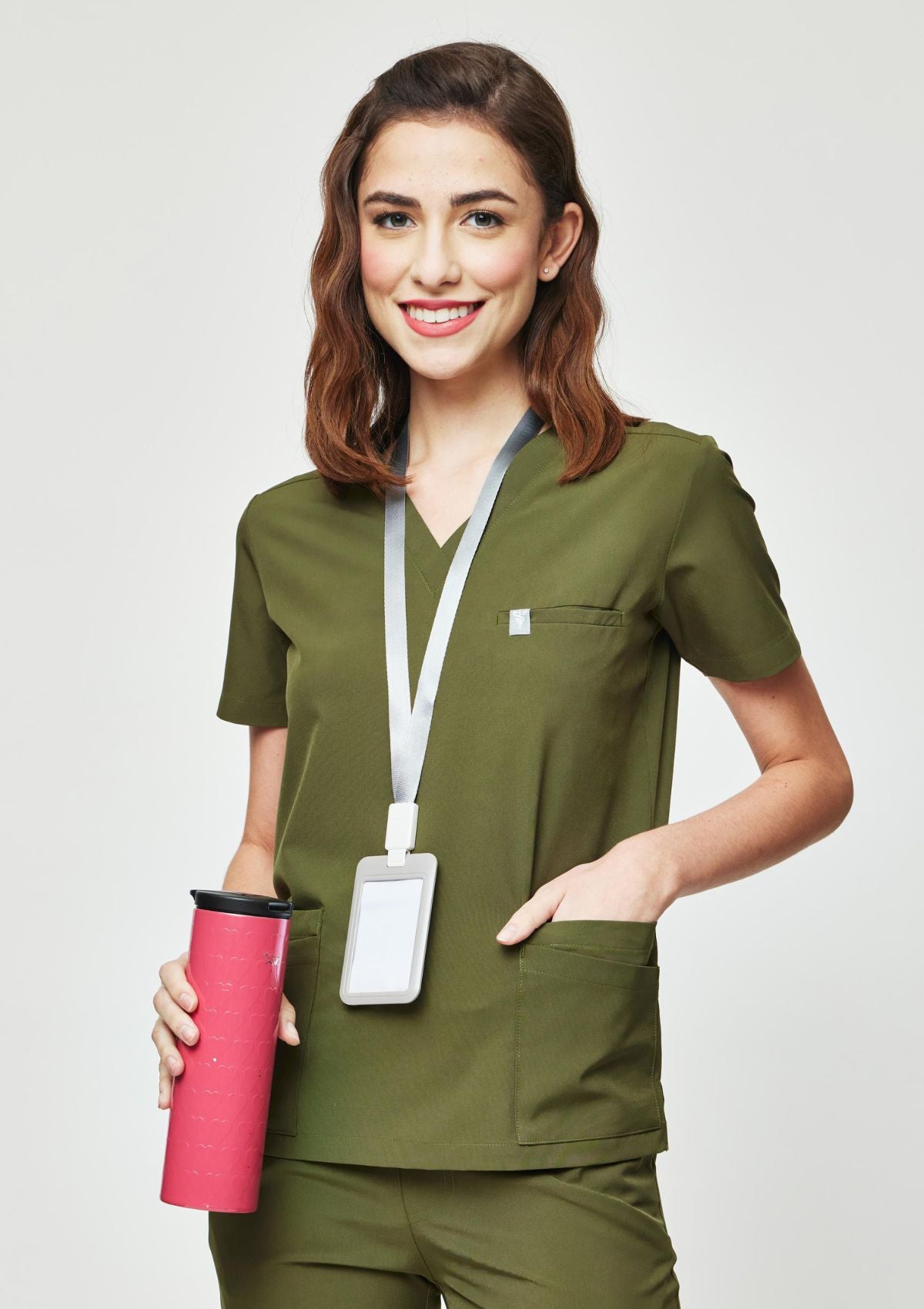 5-Pocket MoveTech® Scrub Top - Women / Forest Green