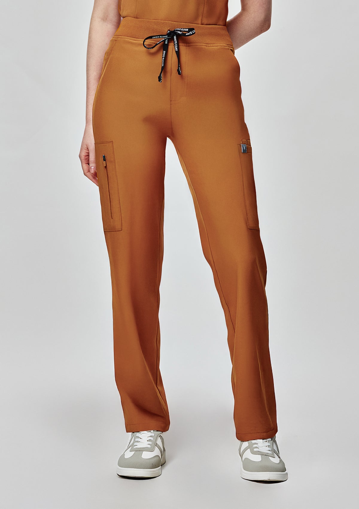 Ribbed Straight Cut MoveTech® Scrub Pants Core+ - Women / Caramel