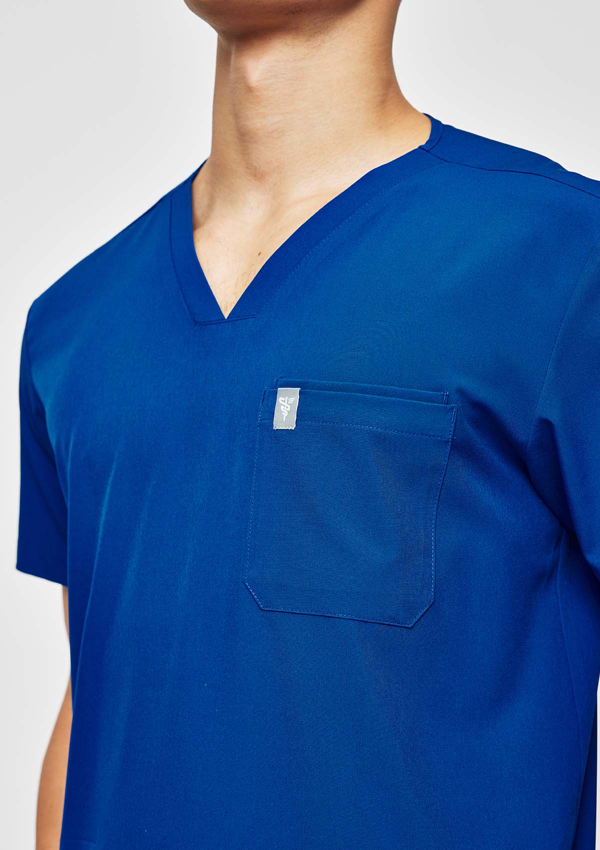 4-Pocket MoveTech® Scrub Top - Men / Cobalt Blue