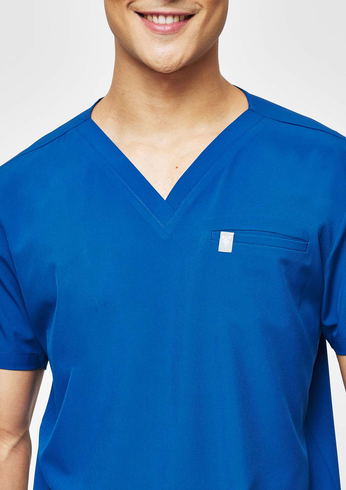5-Pocket MoveTech® Scrub Top - Men / Cobalt Blue