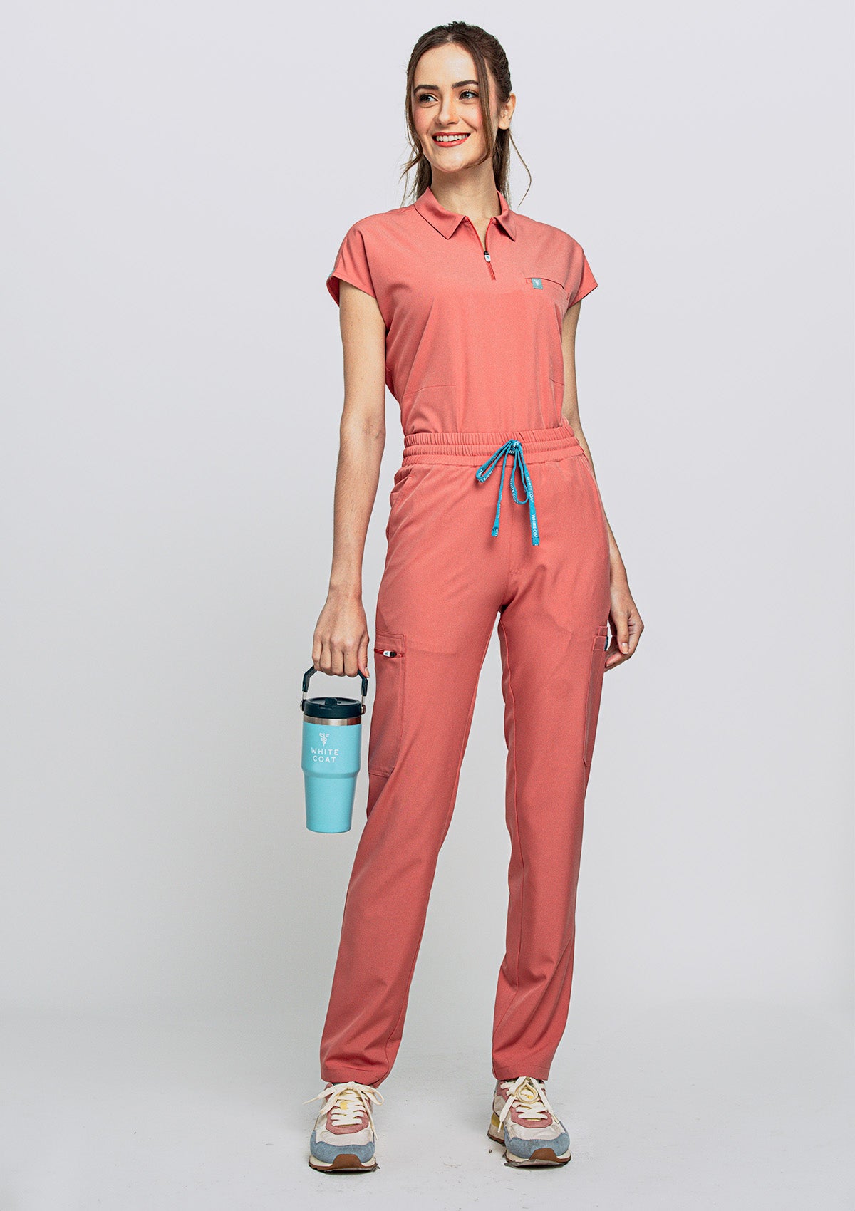 Tapered MoveTech® Scrub Pants - Women / Saffron