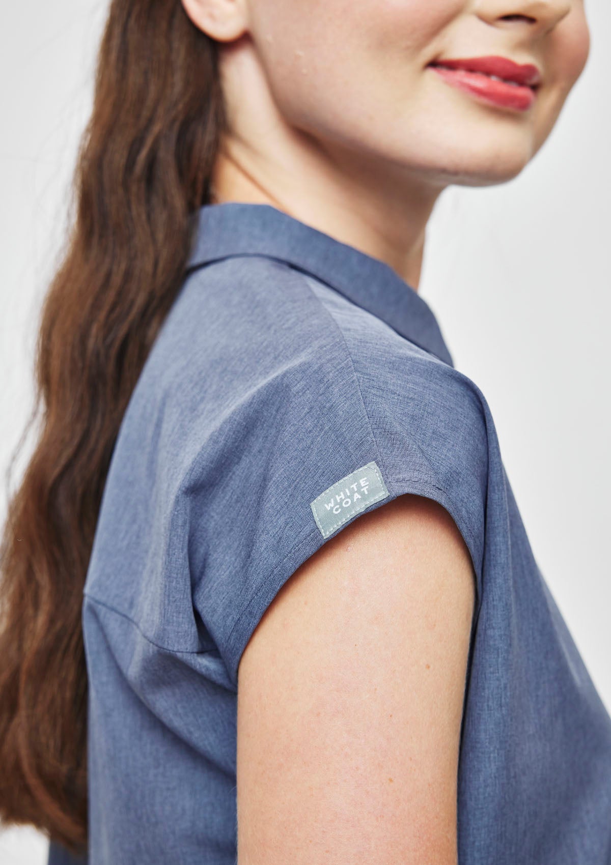 Zip-Up Polo MoveTech® Matrix Scrub Top - Women / Slate