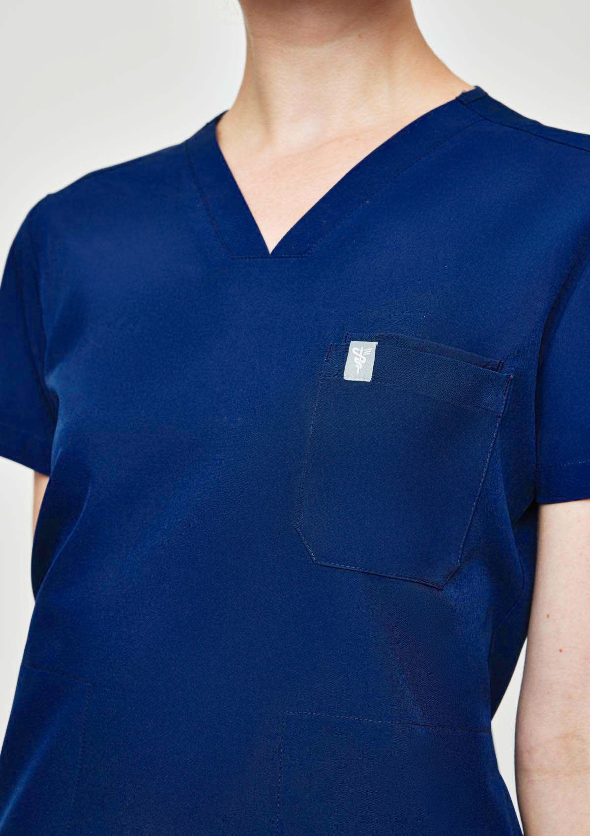 4-Pocket MoveTech® Scrub Top - Women / Navy