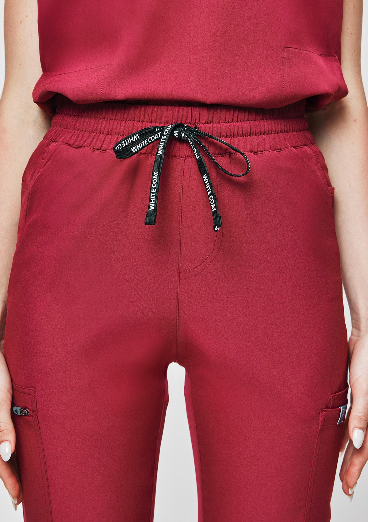 Tapered MoveTech® Scrub Pants - Women / Garnet