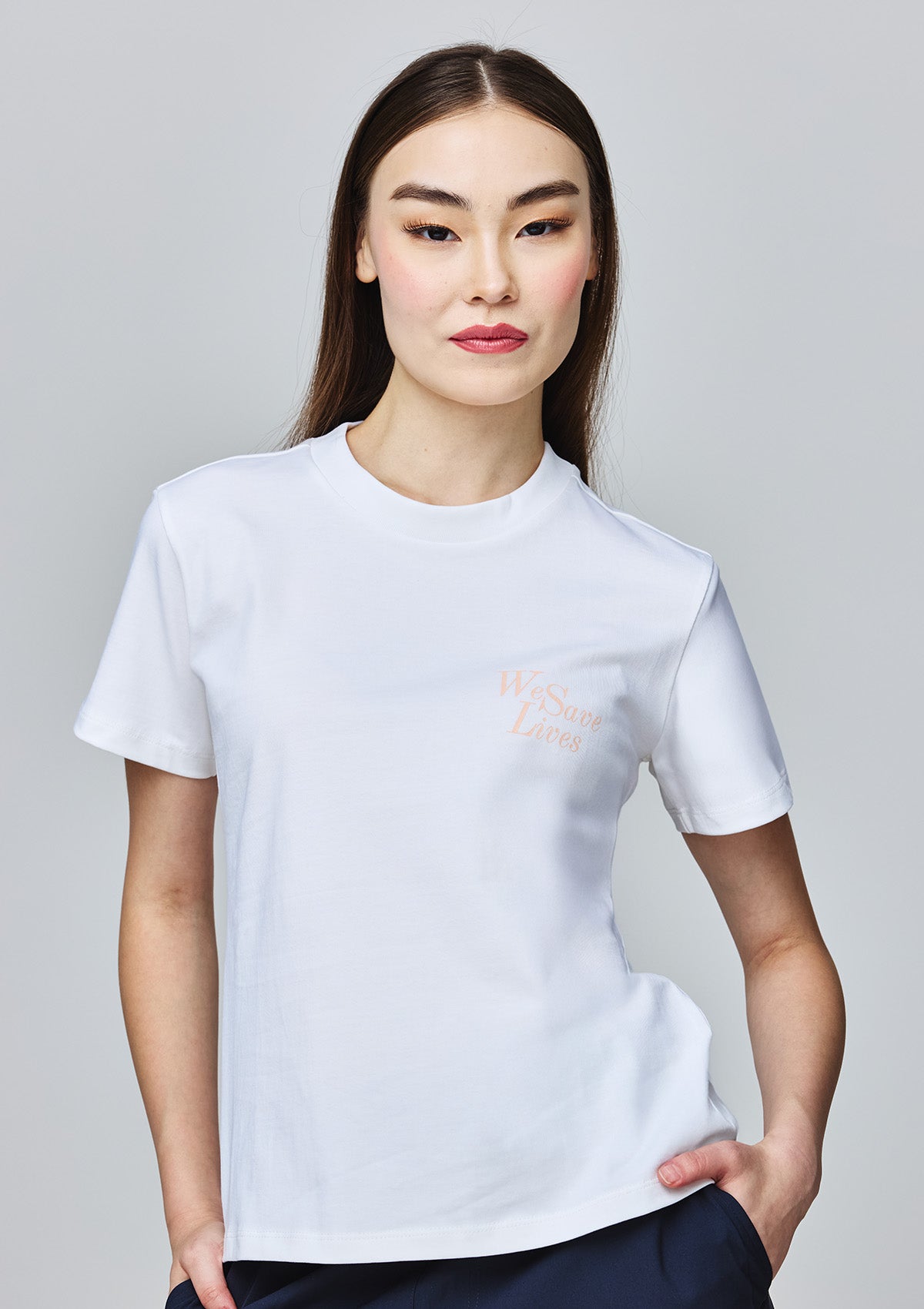 We Save Lives T-Shirt Women / White