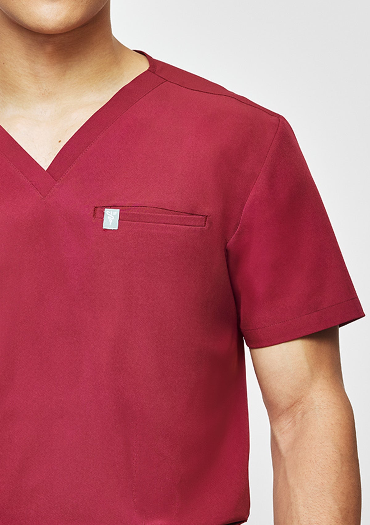5-Pocket MoveTech® Scrub Top - Men / Garnet