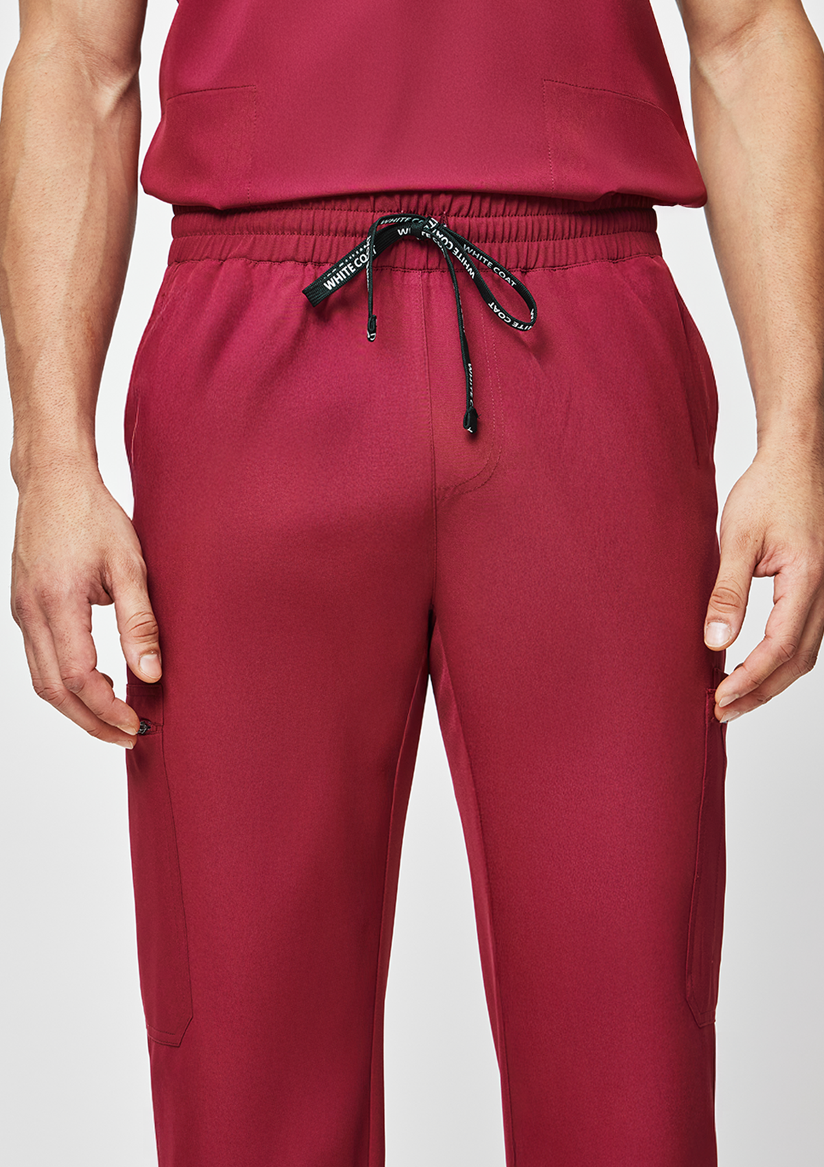 Straight Cut MoveTech® Scrub Pants - Men / Garnet
