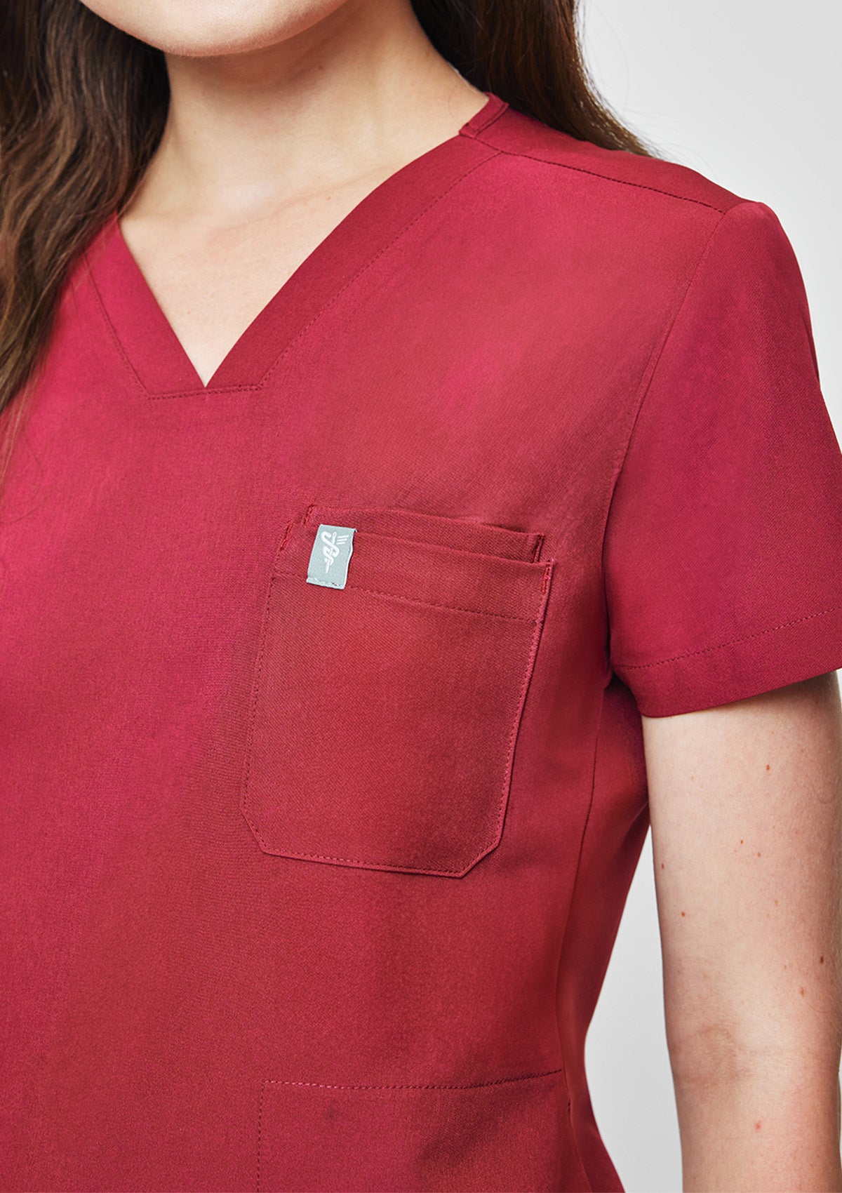 4-Pocket MoveTech® Scrub Top - Women / Garnet