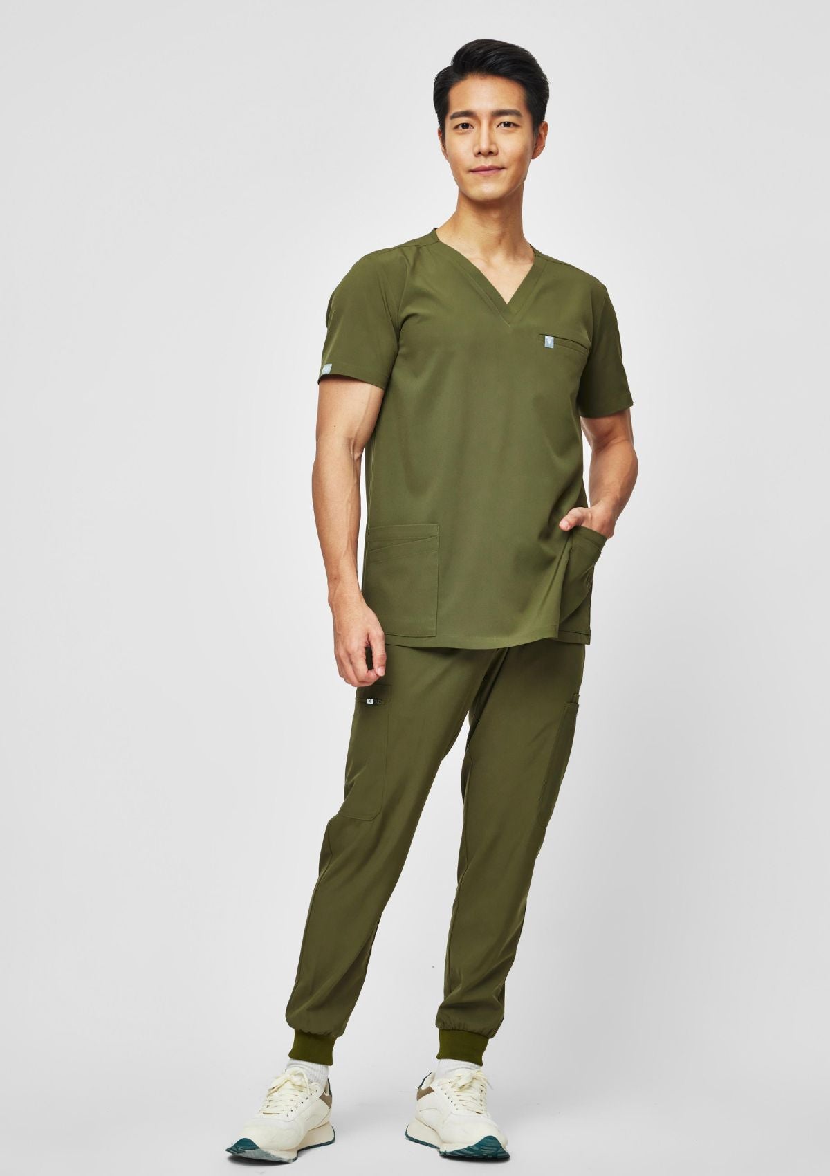 5-Pocket MoveTech® Scrub Top - Men / Forest Green