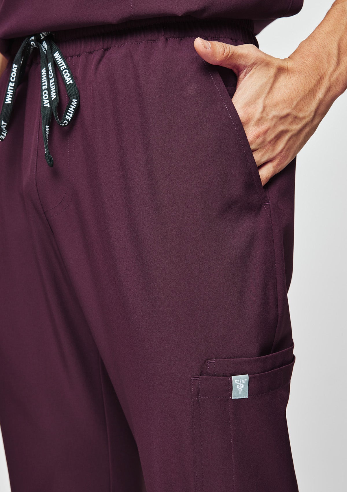 Straight Cut MoveTech® Scrub Pants - Men / Merlot