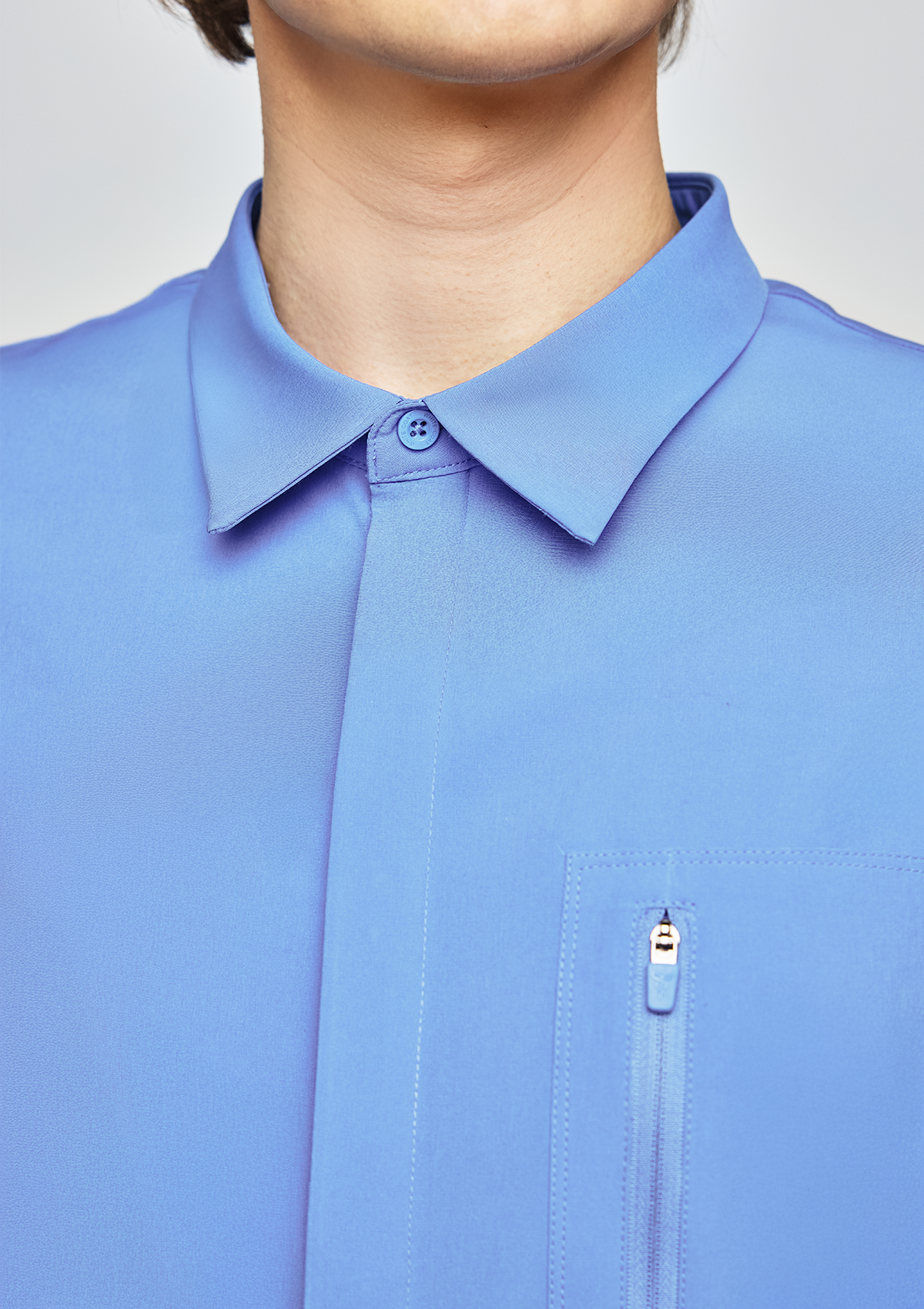 Polo MoveTech® Scrub Top Core+ - Men / Cool Ceil