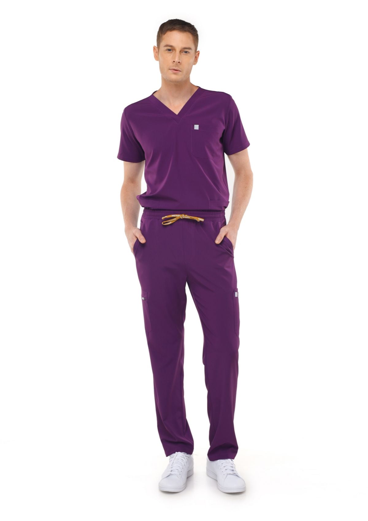 Straight Cut MoveTech® Scrub Pants 2.0 - Men / Plum