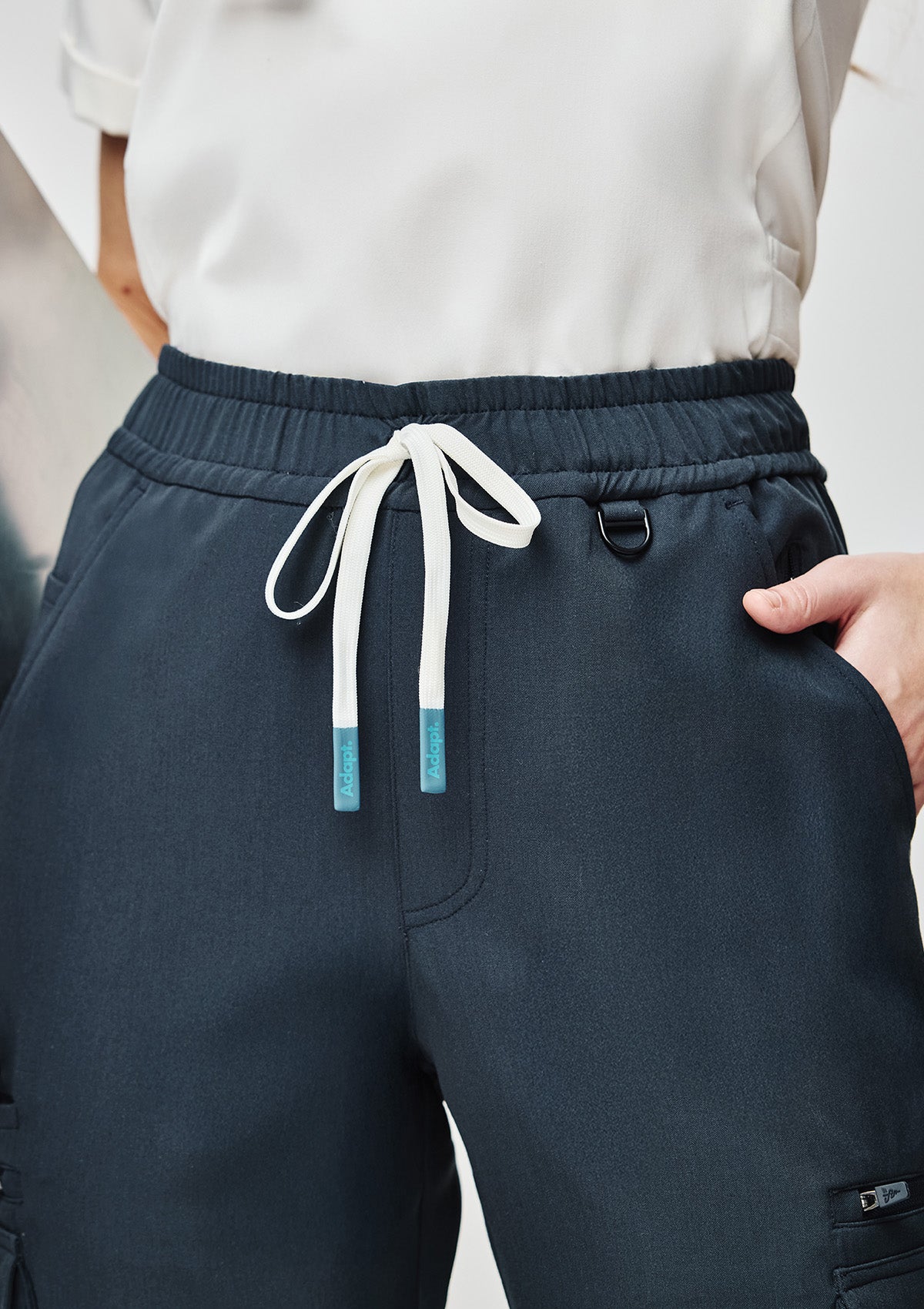 Straight Cut Utility Scrub Pants - Women / Midnight