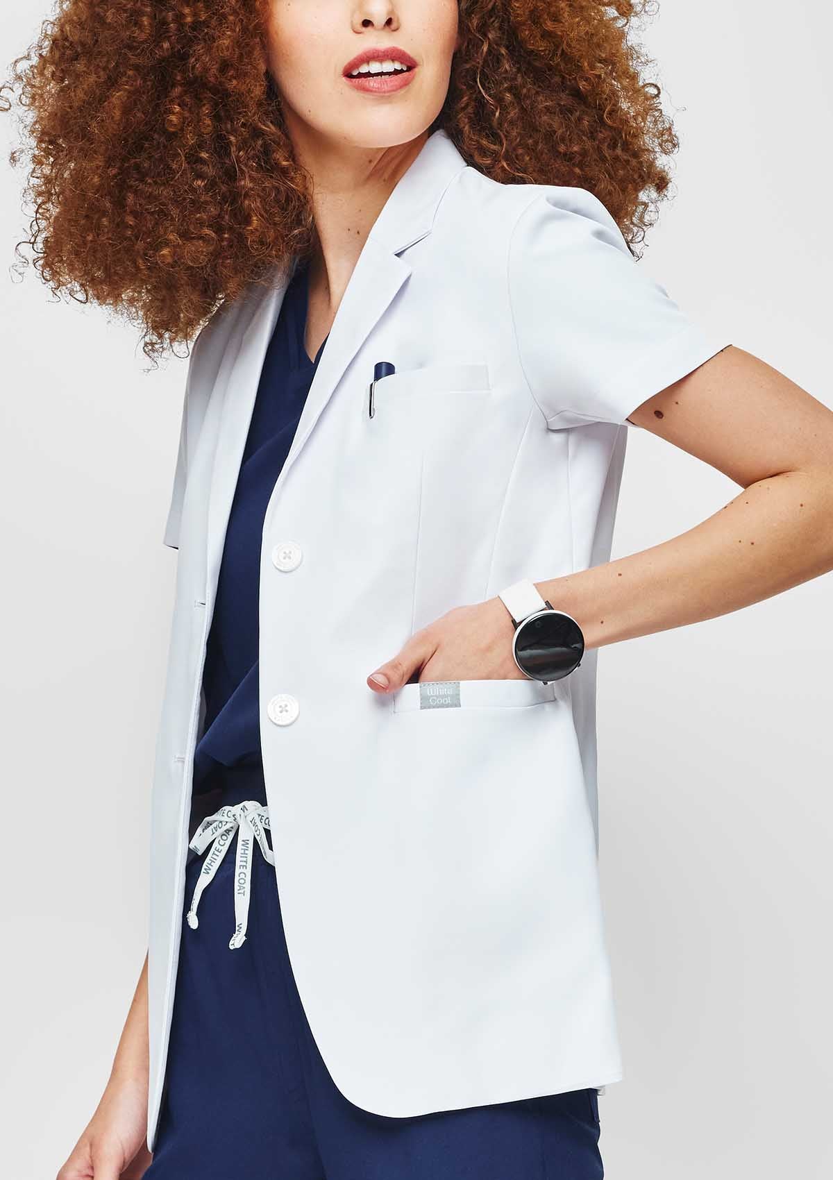 Short Sleeves Blazer Pro+® - Women / White