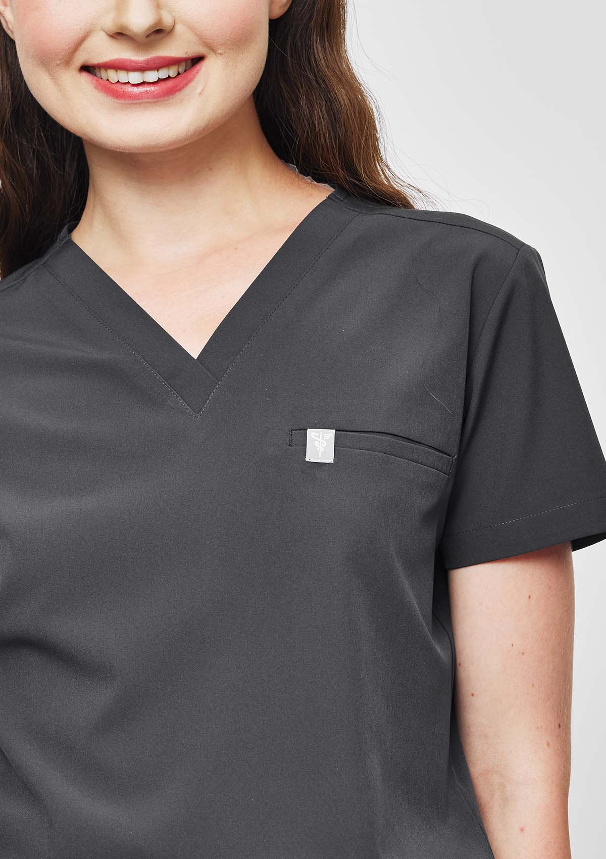 5-Pocket MoveTech® Scrub Top - Women / Graphite