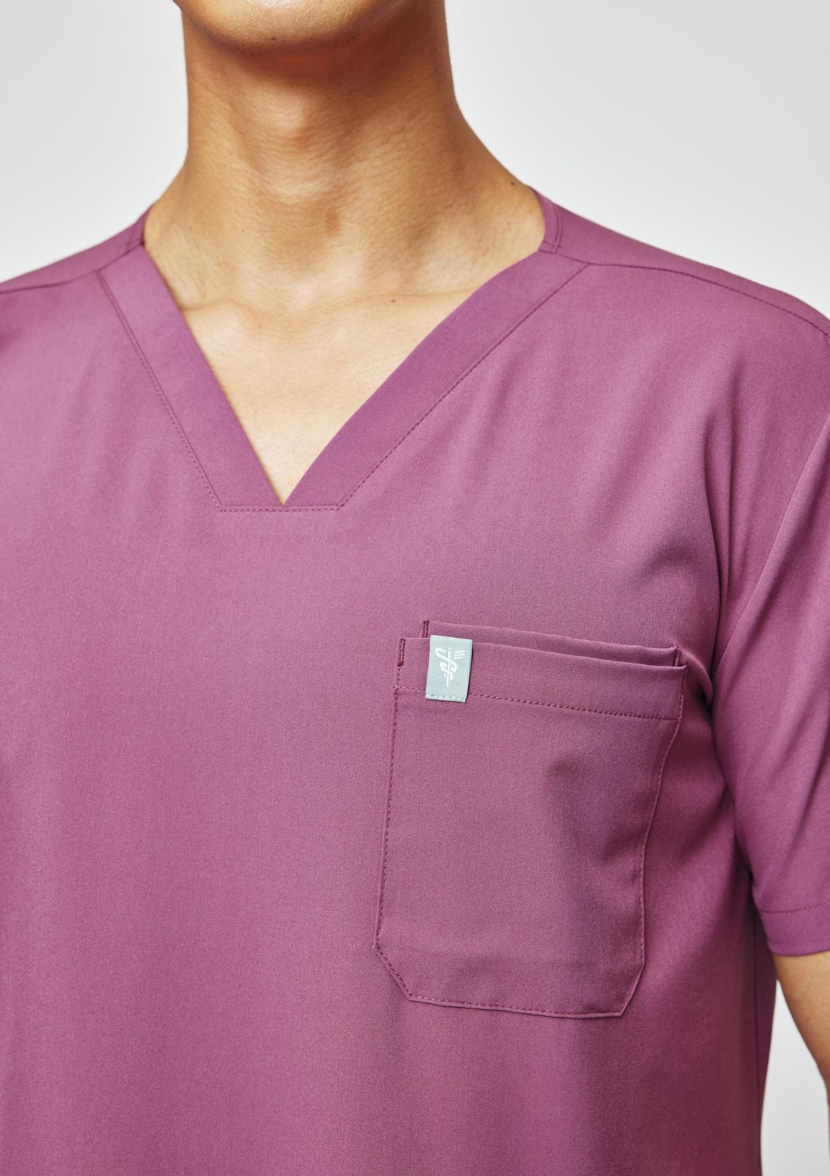 4-Pocket MoveTech® Scrub Top - Men / Mauve