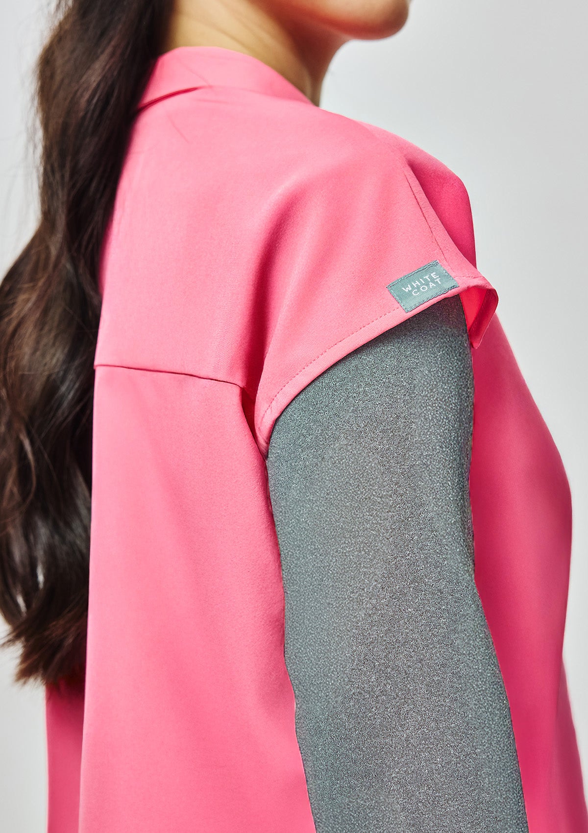 Zip-Up Polo MoveTech® Scrub Top - Women / Hyper Pink