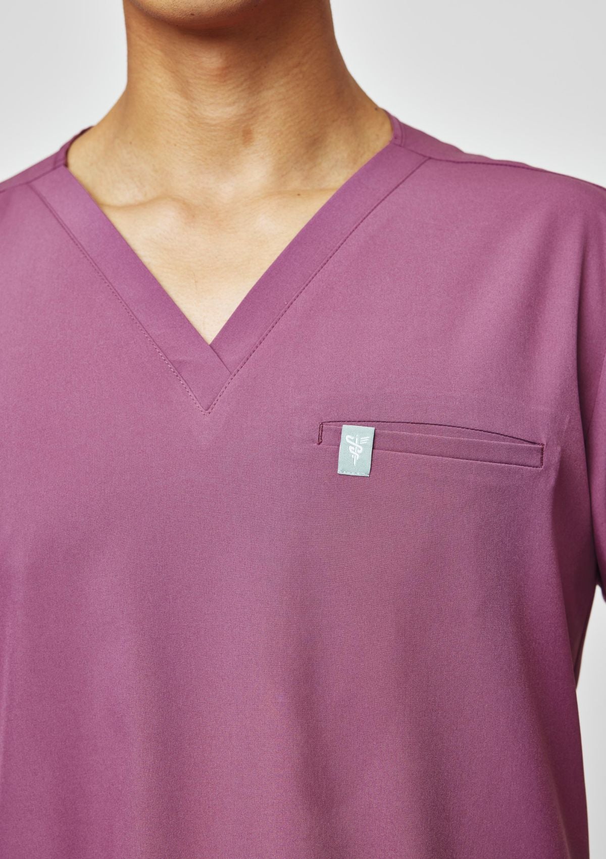 5-Pocket MoveTech® Scrub Top - Men / Mauve