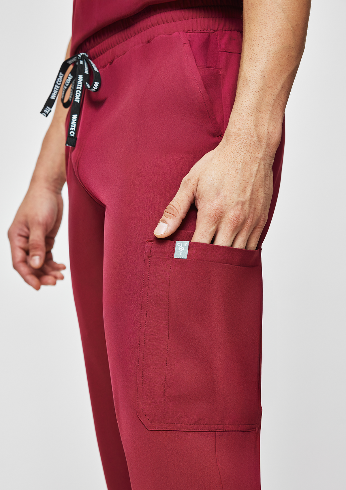 Straight Cut MoveTech® Scrub Pants - Men / Garnet