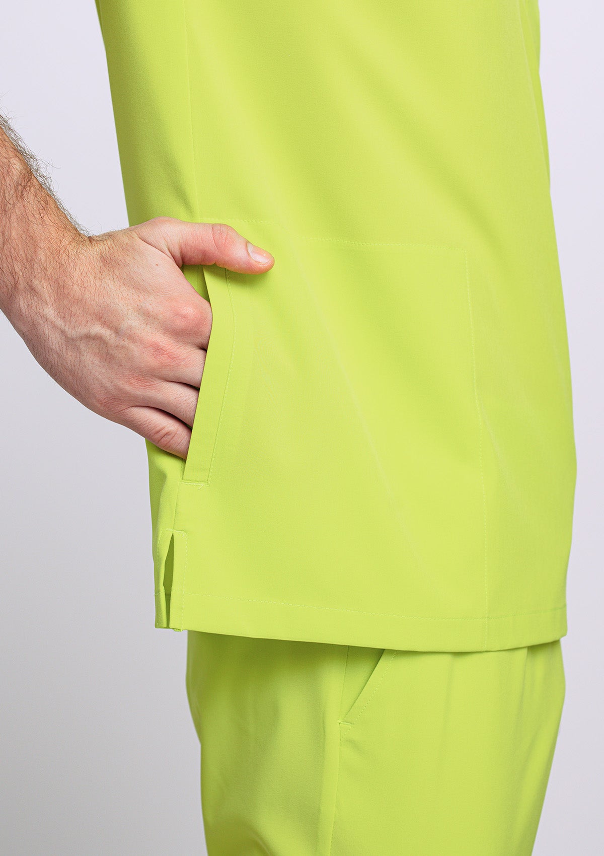4-Pocket MoveTech® Scrub Top - Men / Atomic Yellow