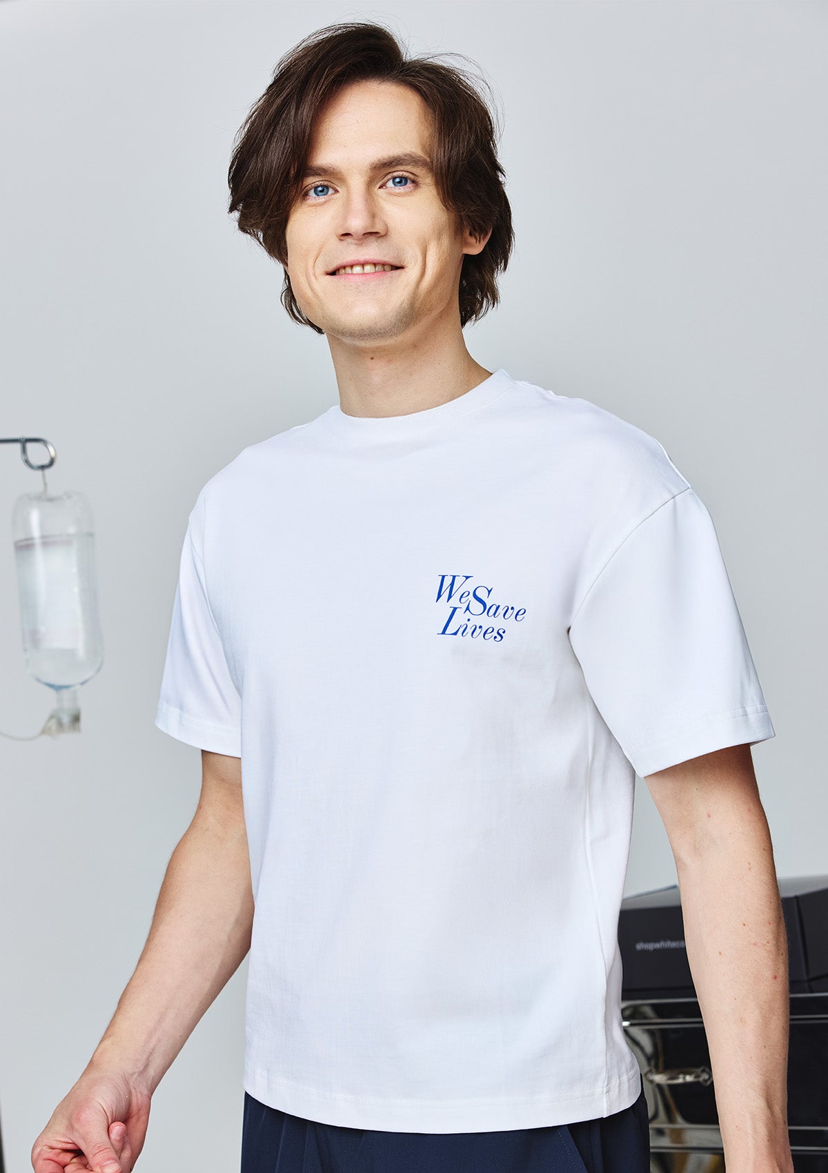 We Save Lives T-Shirt Men / White