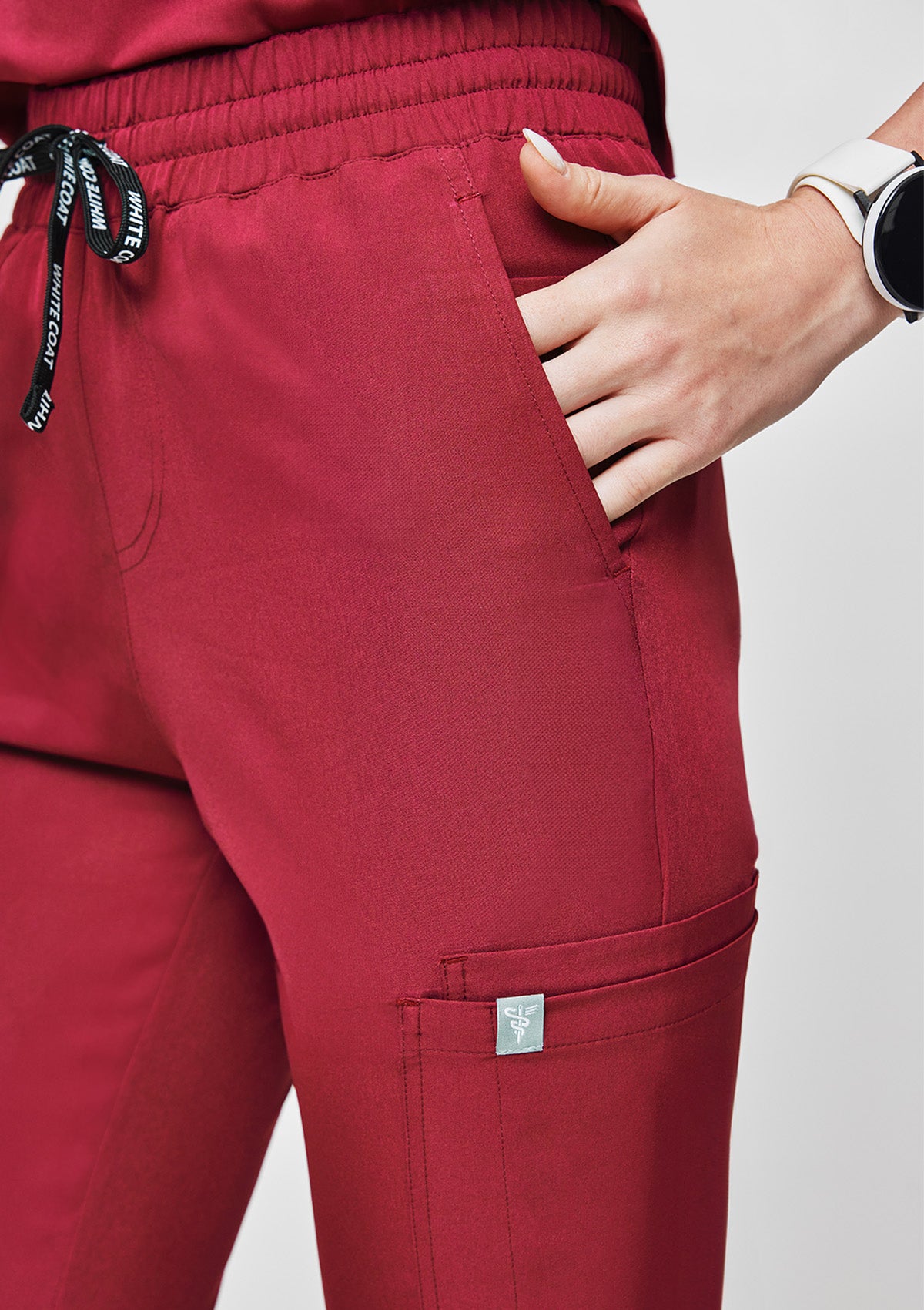 Tapered MoveTech® Scrub Pants - Women / Garnet