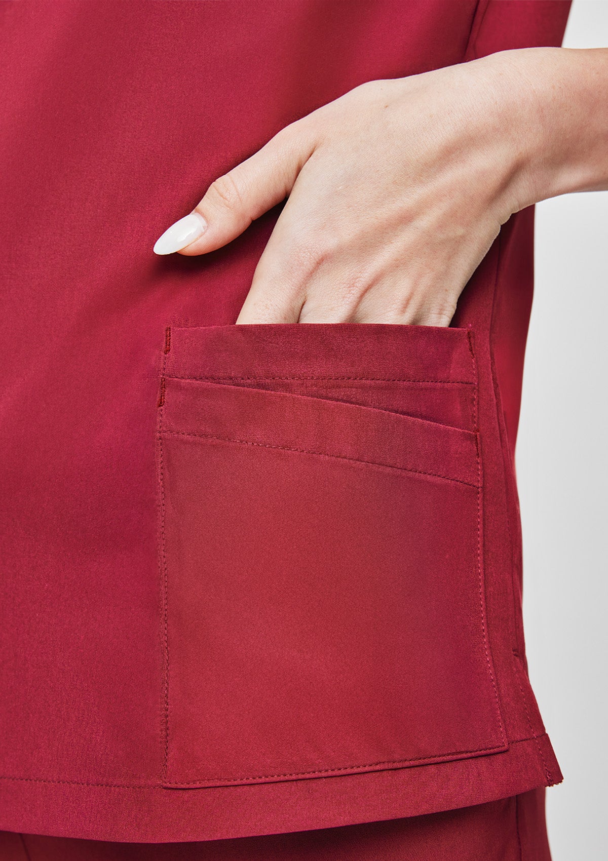 5-Pocket MoveTech® Scrub Top - Women / Garnet
