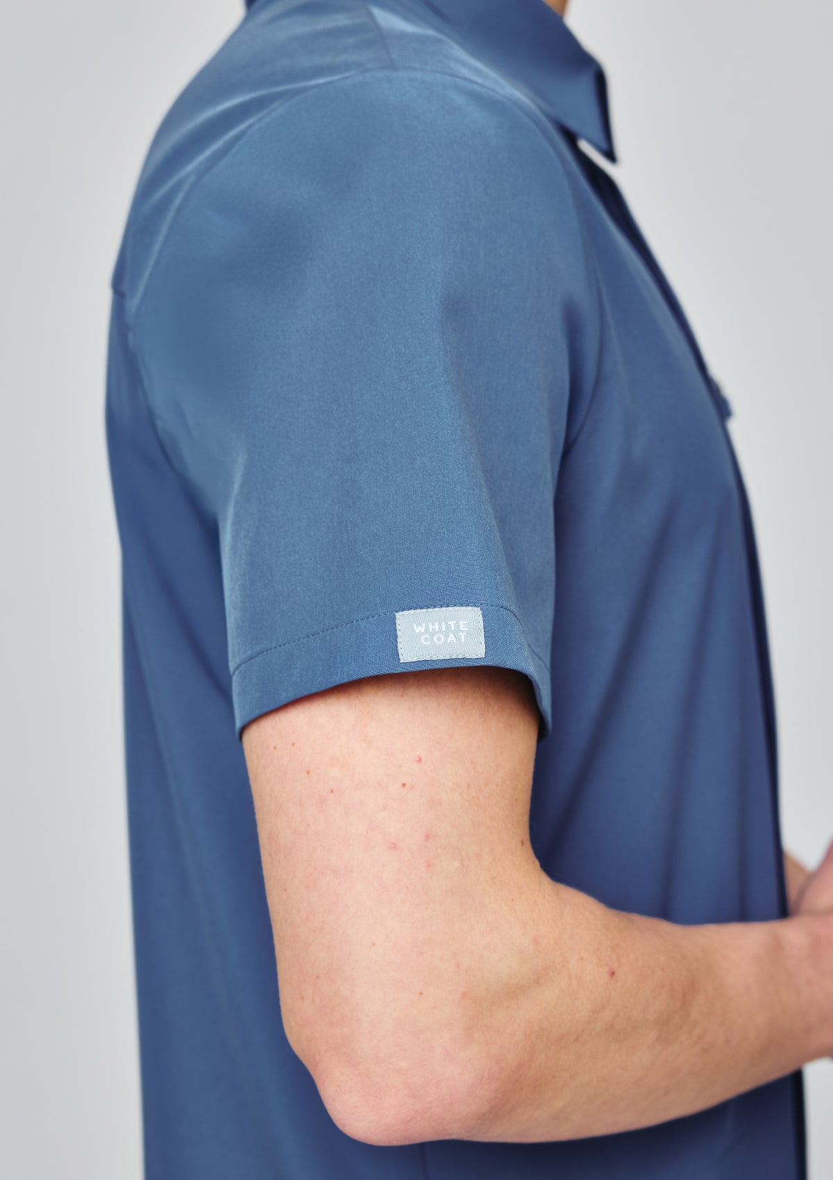 Polo MoveTech® Scrub Top Core+ - Men / Steel Blue