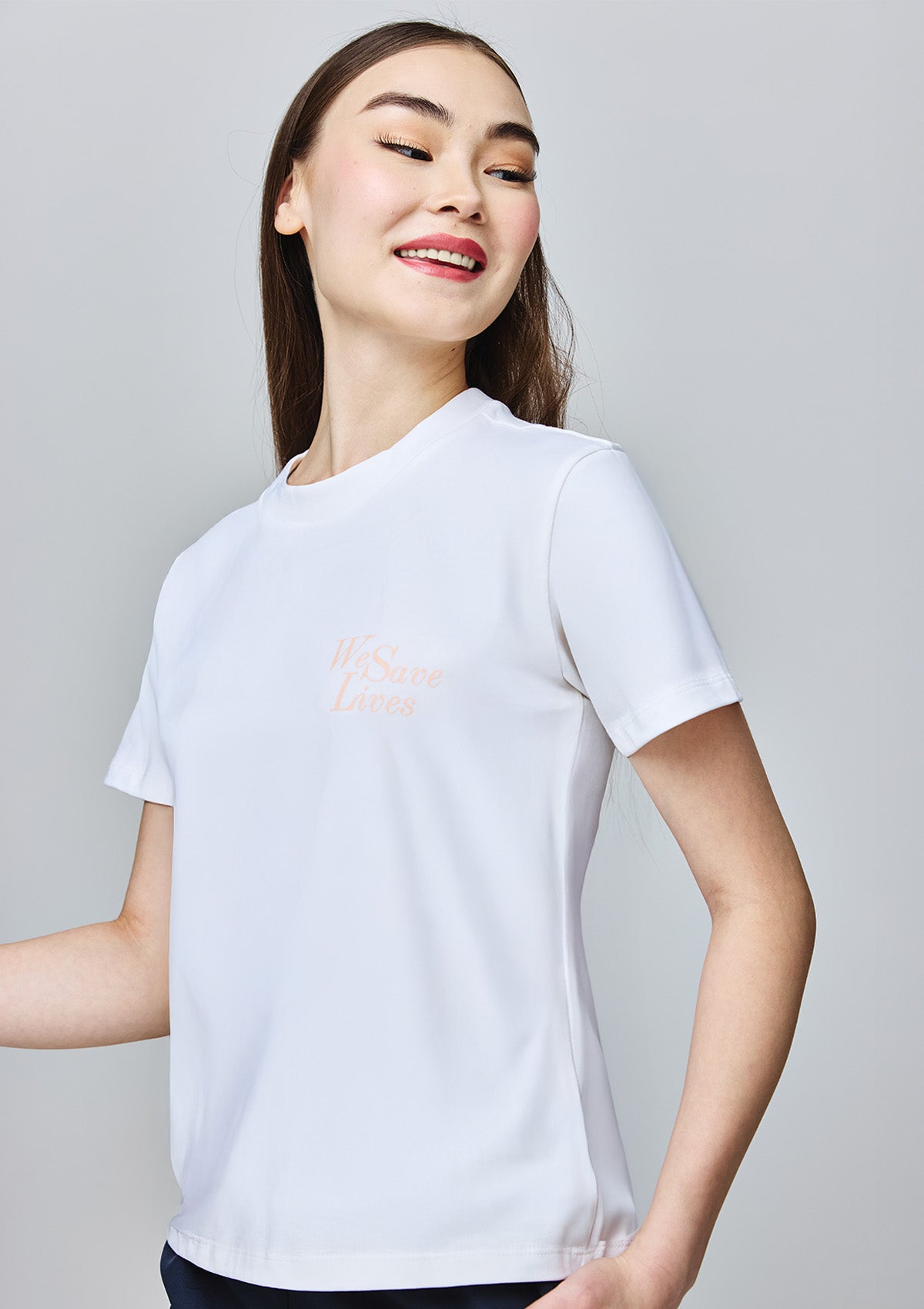 We Save Lives T-Shirt Women / White
