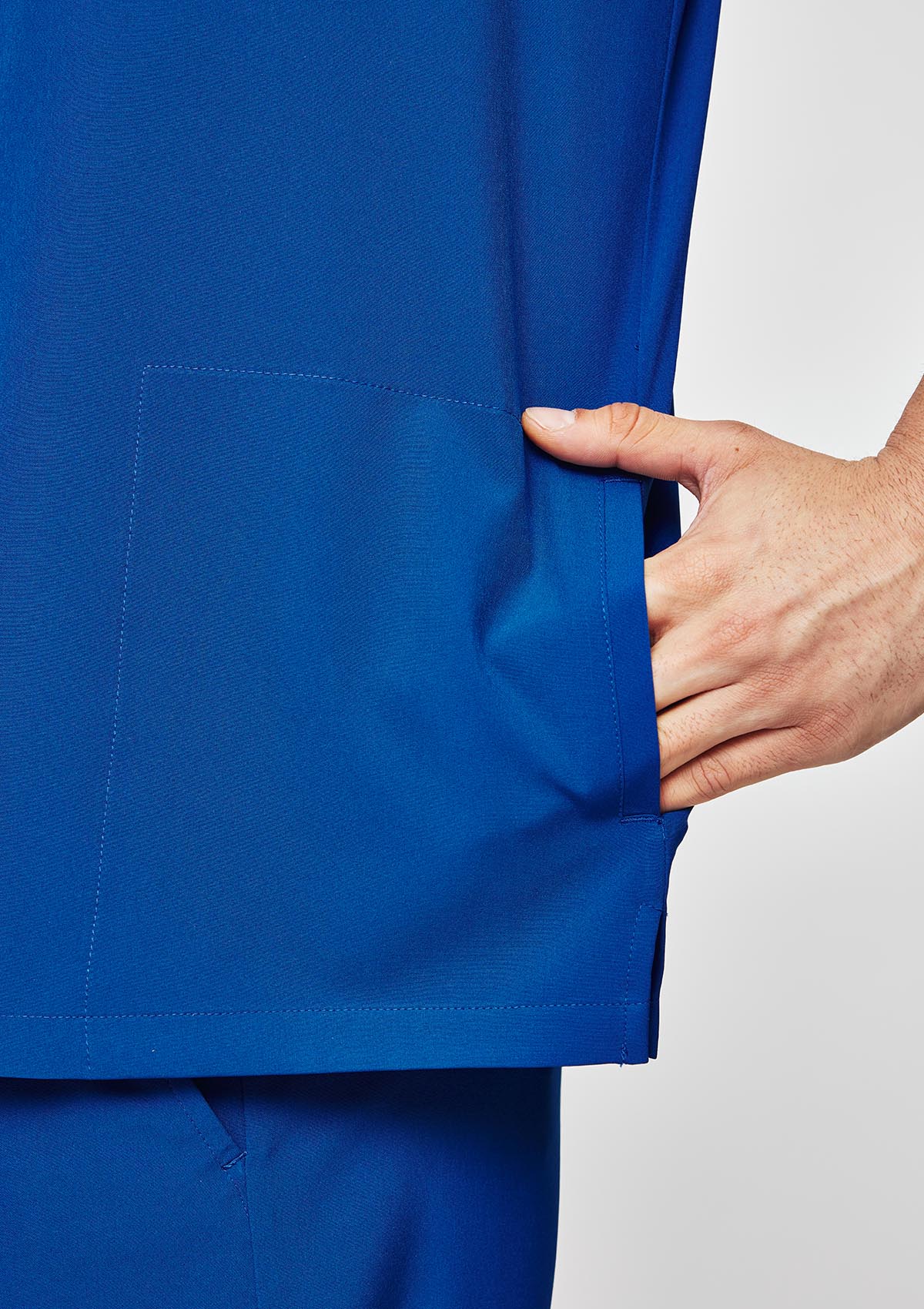 4-Pocket MoveTech® Scrub Top - Men / Cobalt Blue