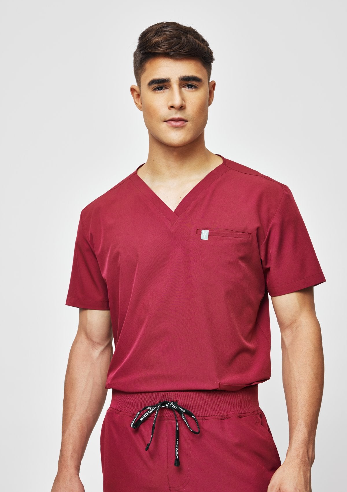 5-Pocket MoveTech® Scrub Top - Men / Garnet