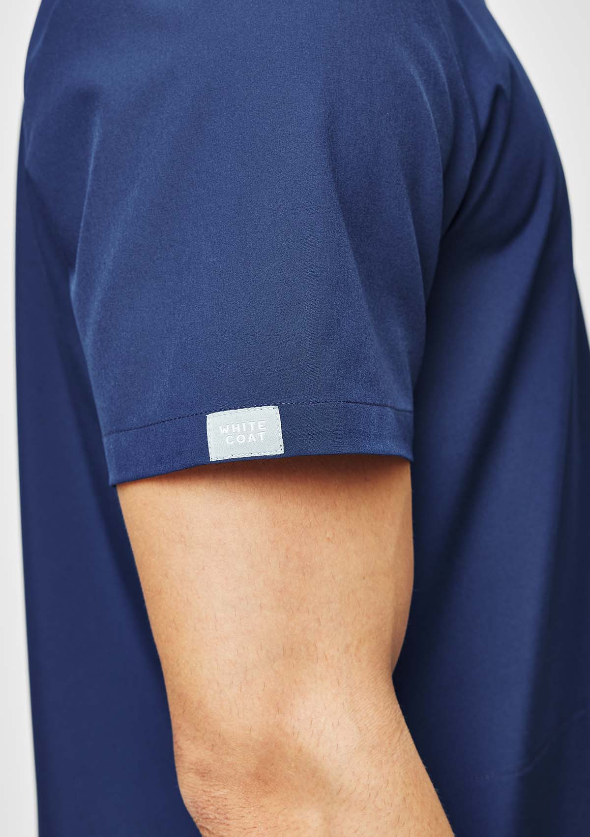 Zip-Up Polo MoveTech® Scrub Top - Men / Navy