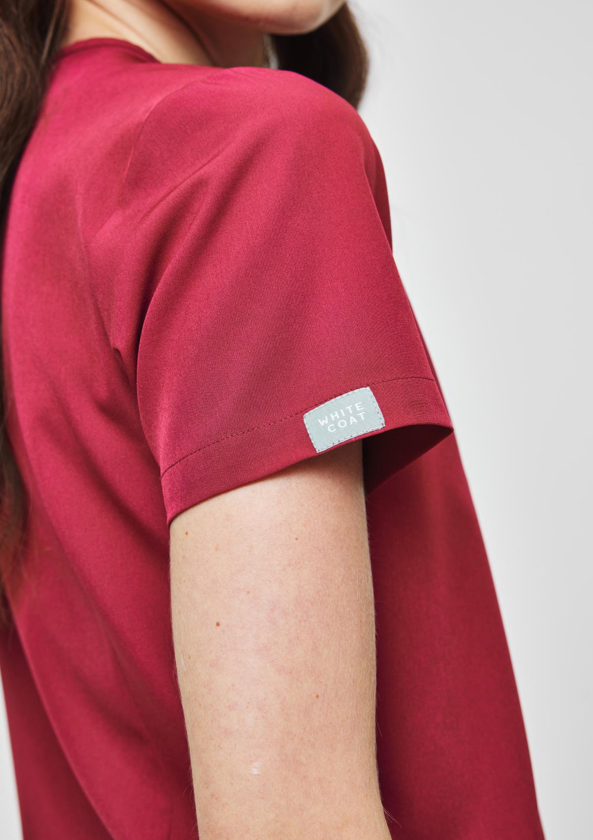 5-Pocket MoveTech® Scrub Top - Women / Garnet