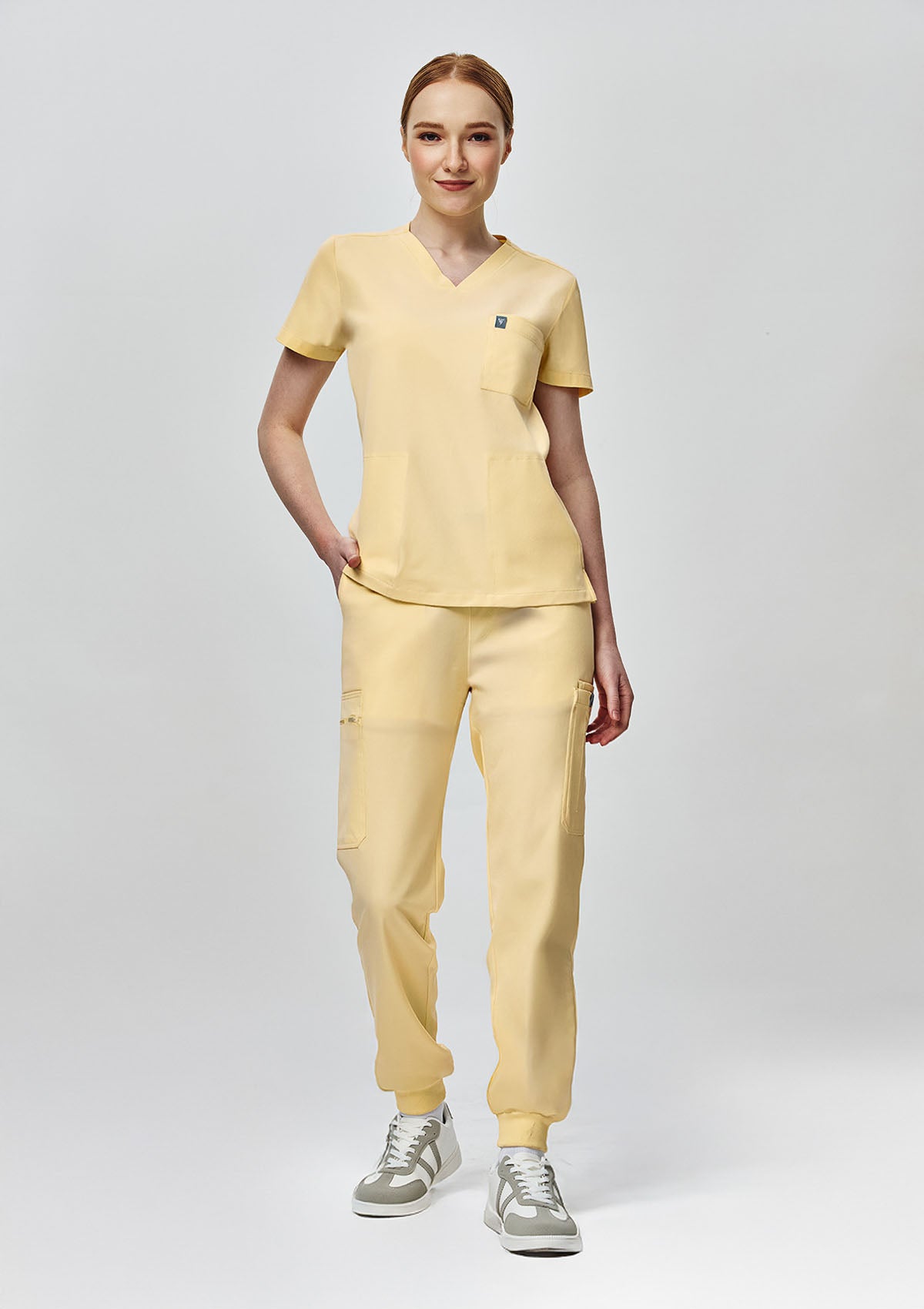 4-Pocket MoveTech® Scrub Top - Women / Buttercream