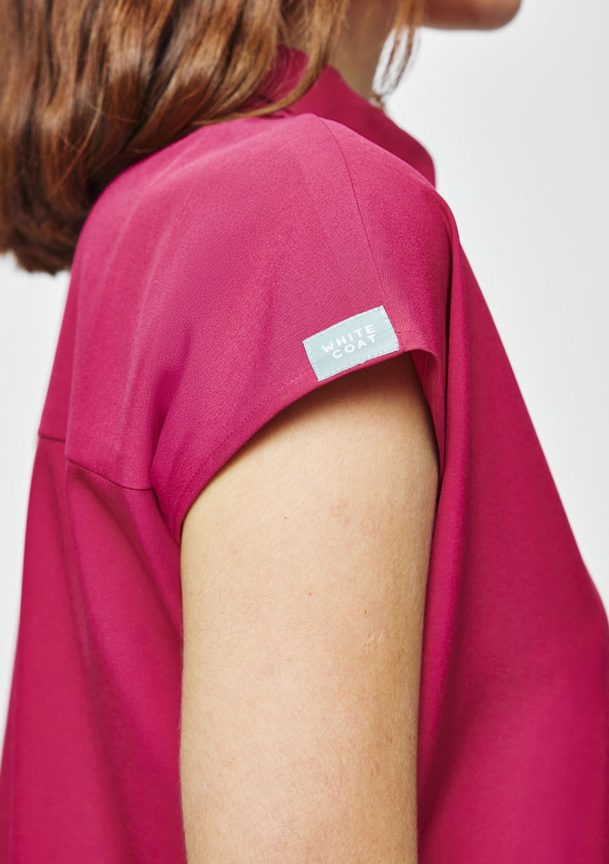 Zip-Up Polo MoveTech® Scrub Top - Women / Orchid Crush