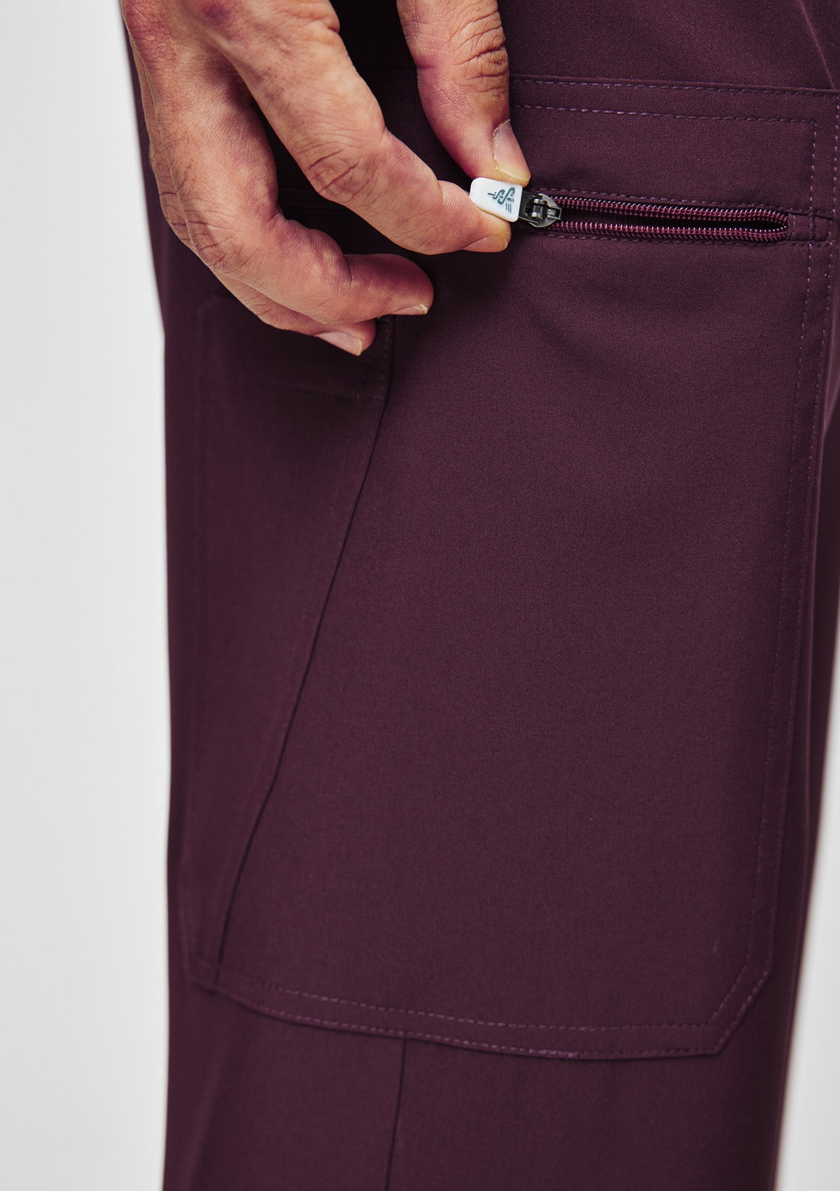 Straight Cut MoveTech® Scrub Pants - Men / Merlot
