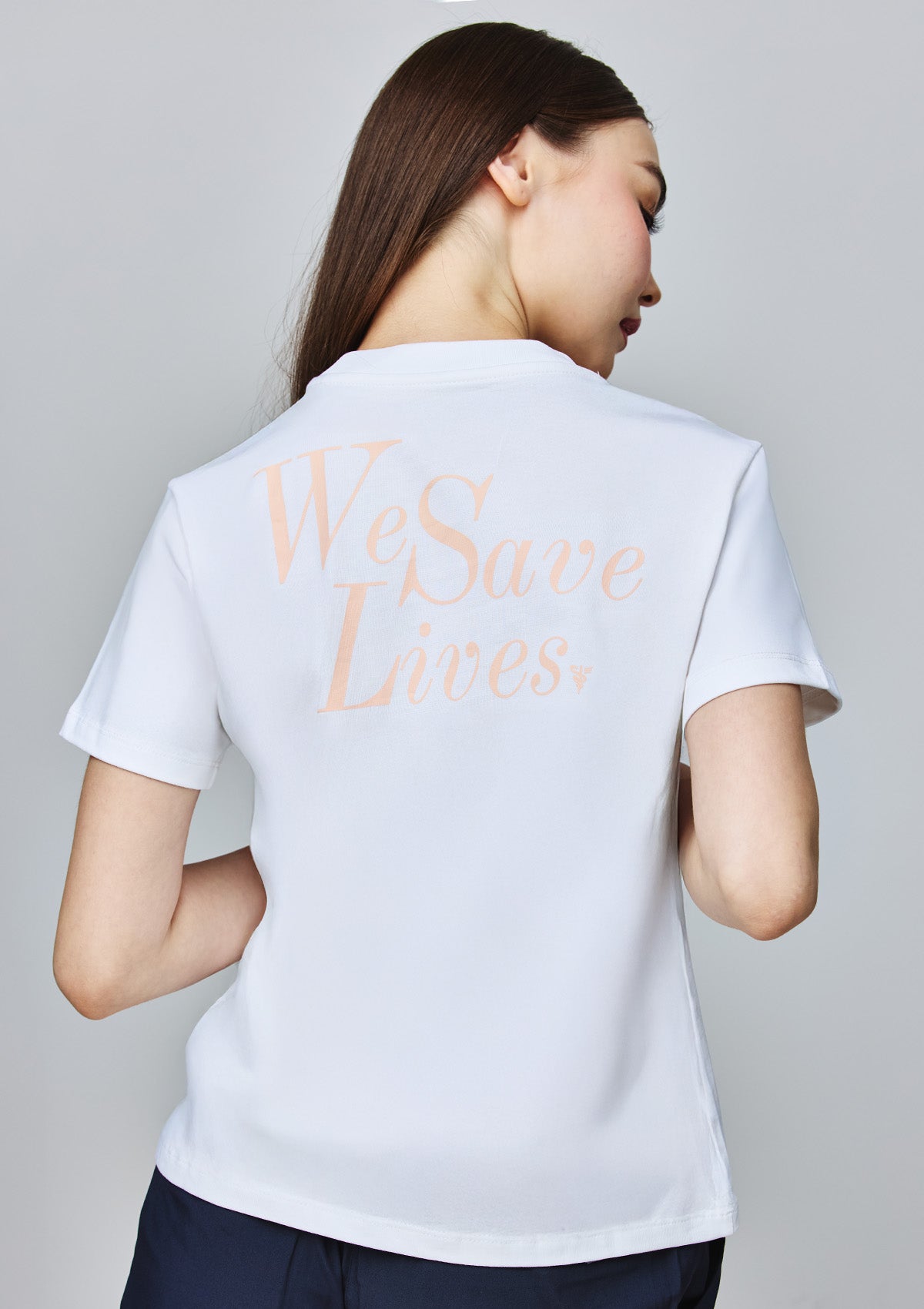 We Save Lives T-Shirt Women / White